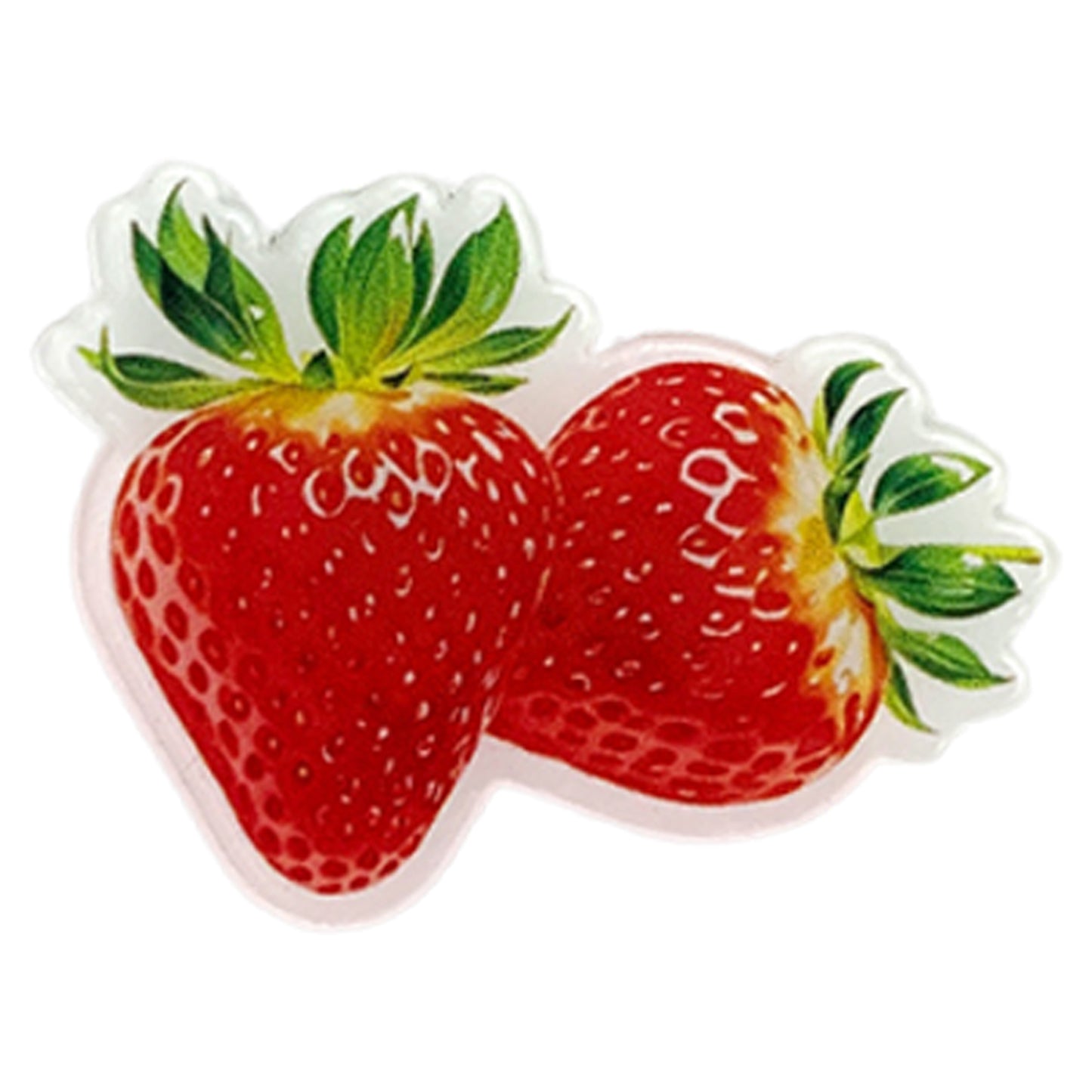 Strawberry Magnetic Acrylic Needle Minder for Cross Stitch and Embroidery