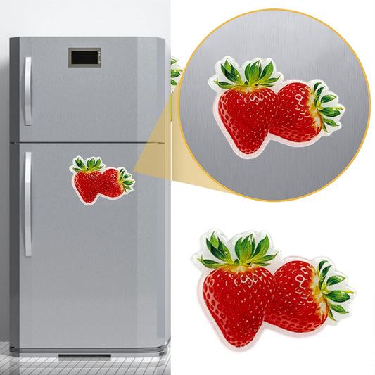 Strawberry Magnetic Acrylic Needle Minder for Cross Stitch and Embroidery