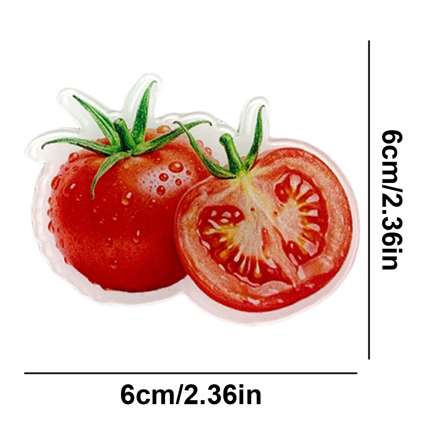 Tomato Magnetic Acrylic Needle Minder for Cross Stitch and Embroidery Supplies