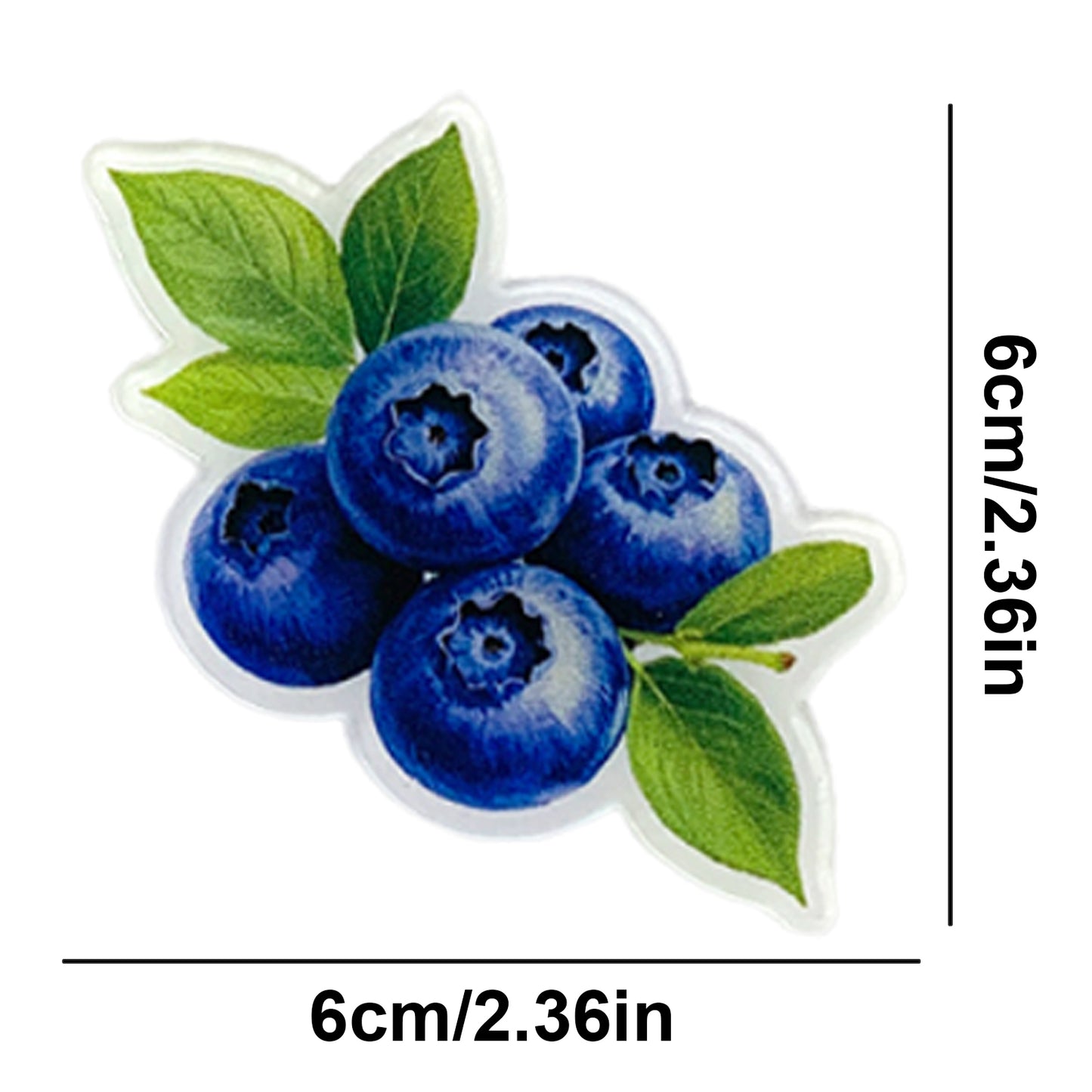 Blueberry Magnetic Acrylic Needle Minder for Cross Stitch and Embroidery
