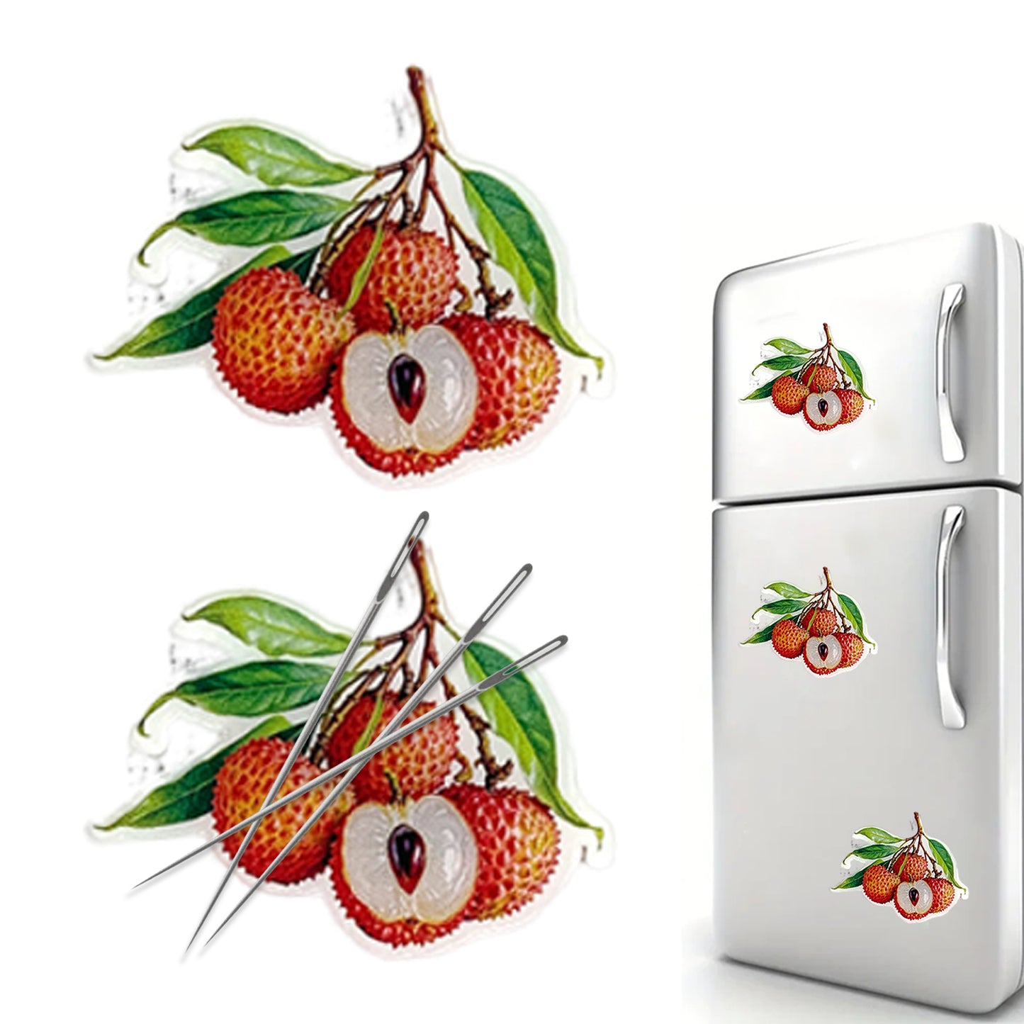 Lychee Magnetic Acrylic Needle Minder for Cross Stitch and Embroidery Supplies