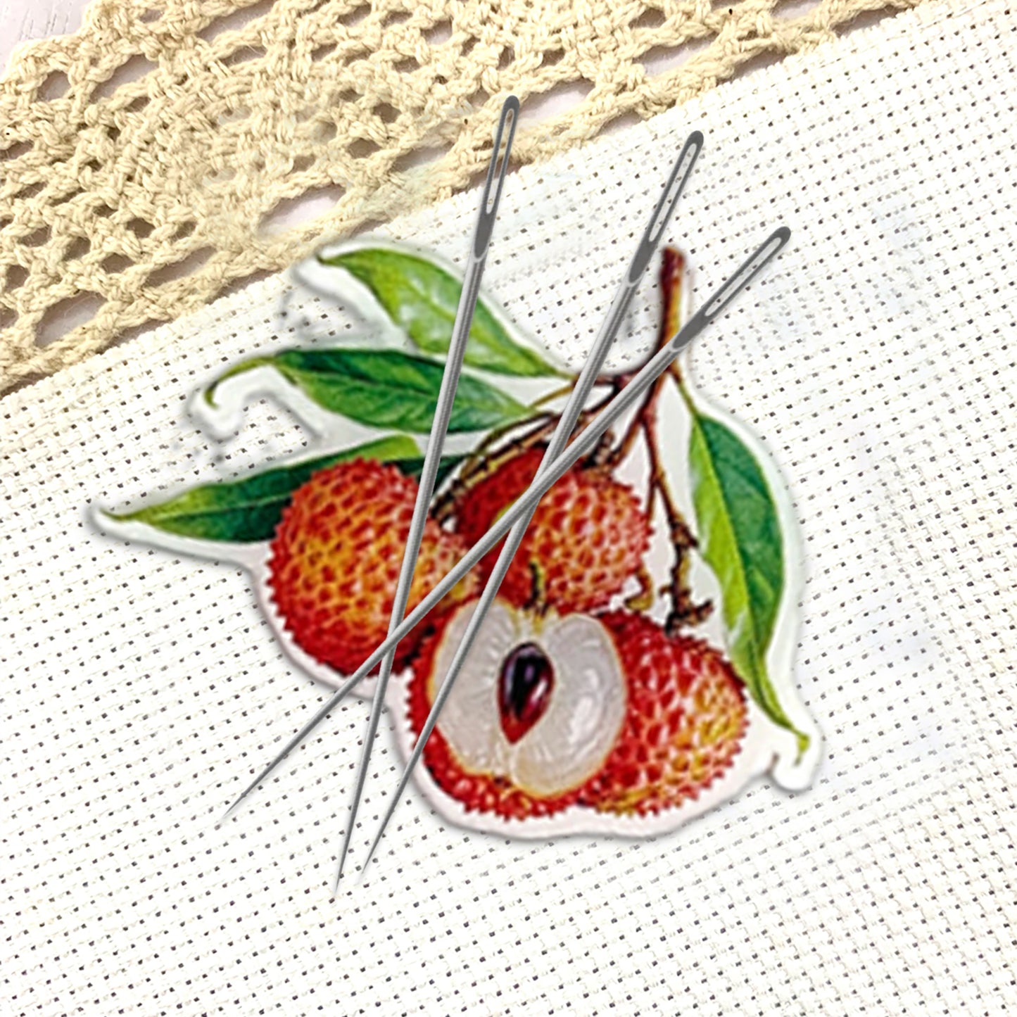 Lychee Magnetic Acrylic Needle Minder for Cross Stitch and Embroidery Supplies