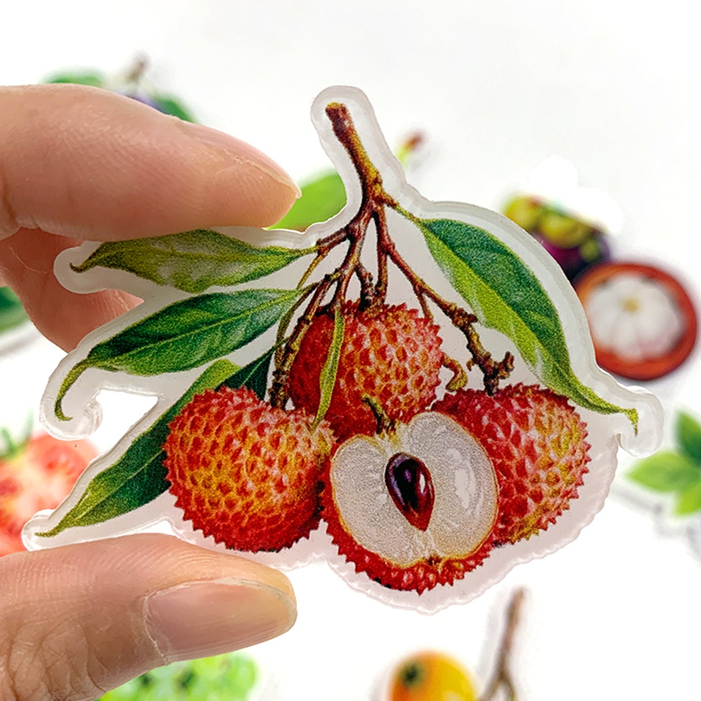 Lychee Magnetic Acrylic Needle Minder for Cross Stitch and Embroidery Supplies