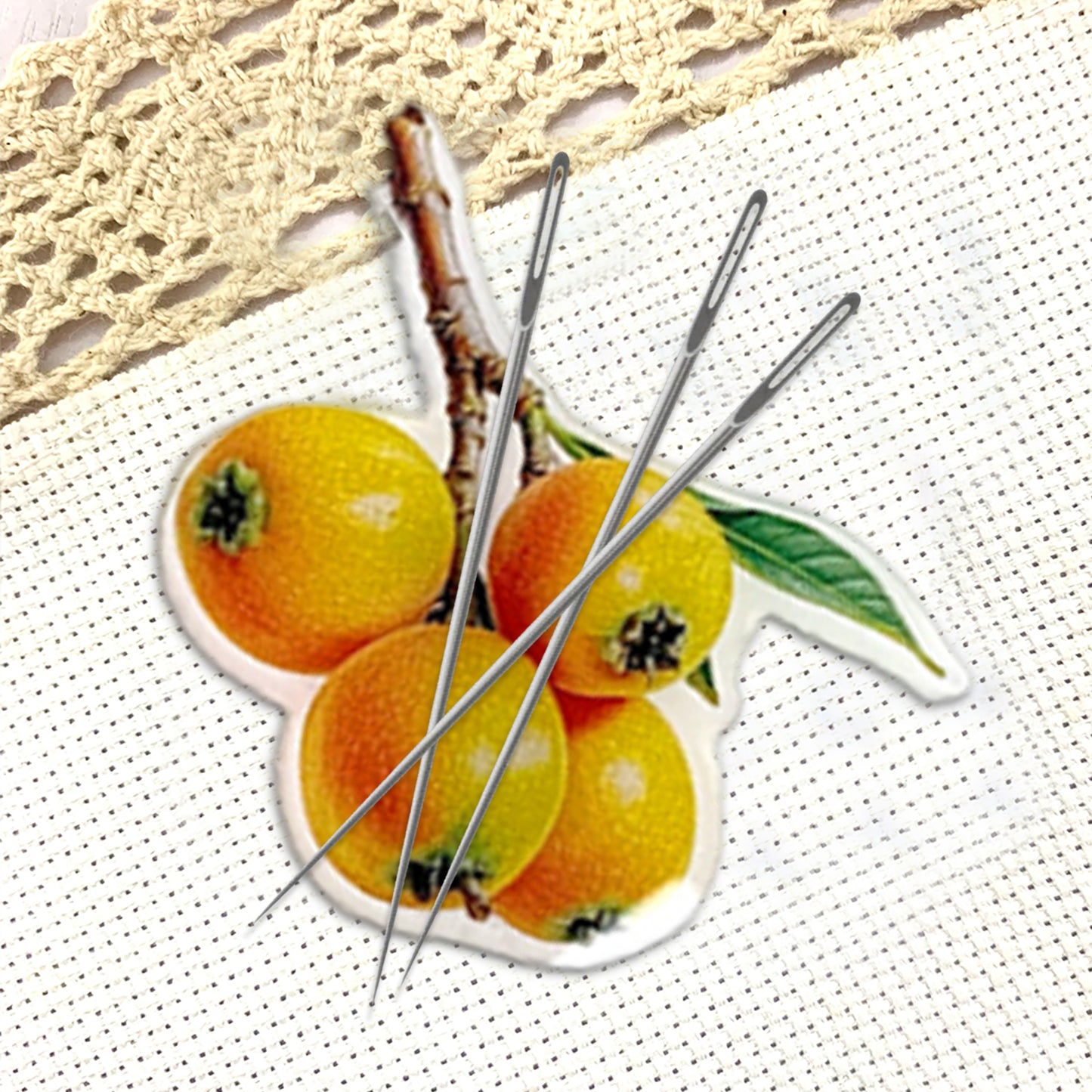 Loquat Magnetic Acrylic Needle Minder for Cross Stitch and Embroidery Supplies