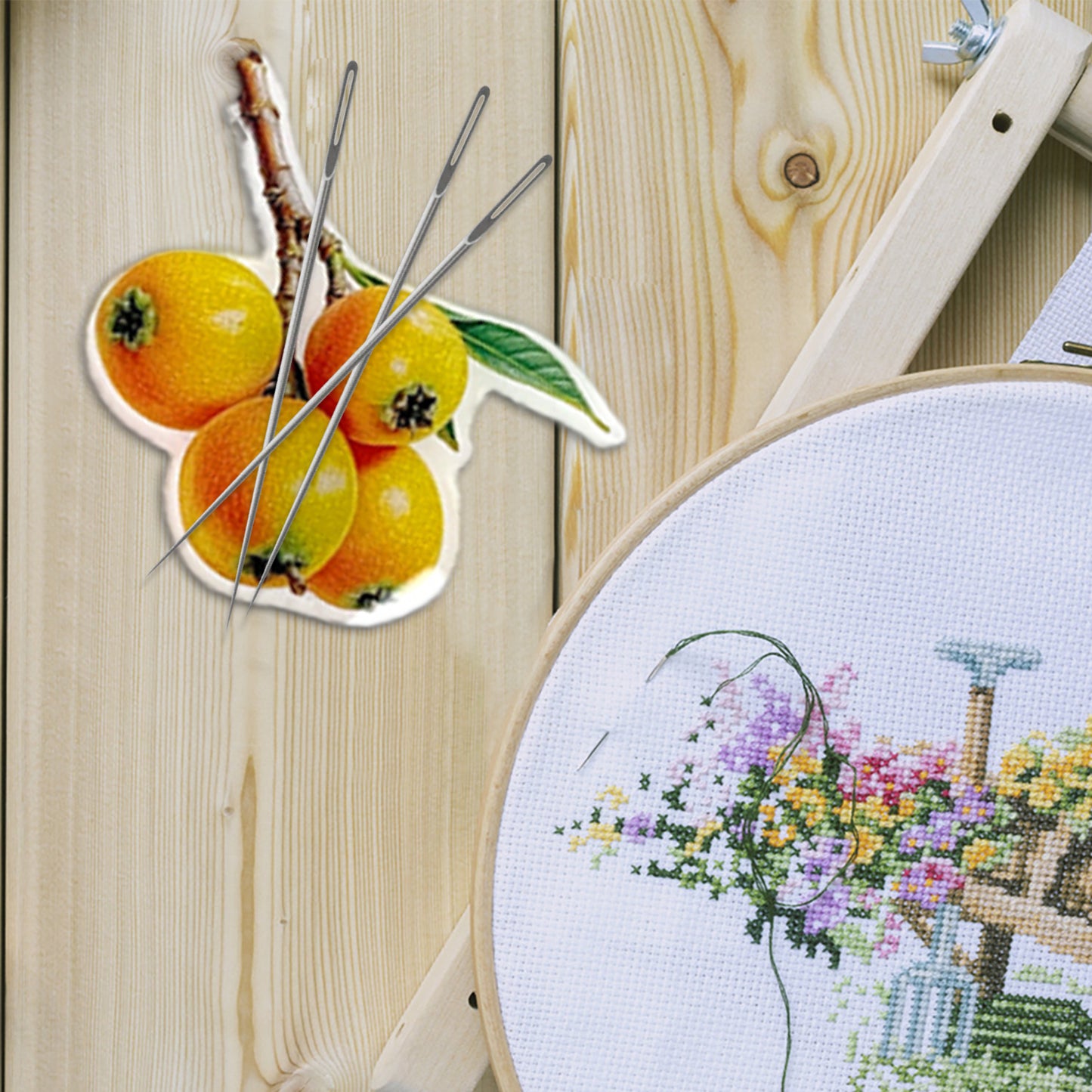 Loquat Magnetic Acrylic Needle Minder for Cross Stitch and Embroidery Supplies