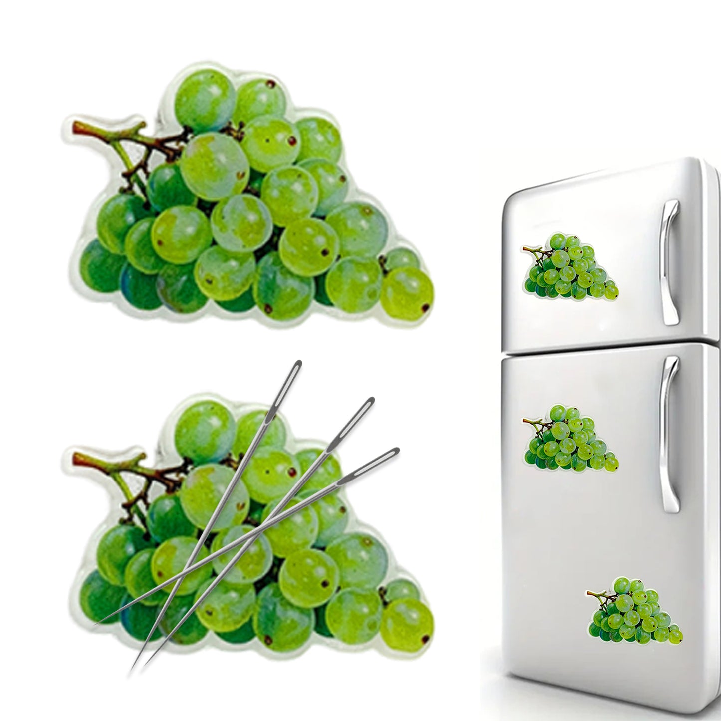Grape Magnetic Acrylic Needle Minder for Cross Stitch and Embroidery Supplies