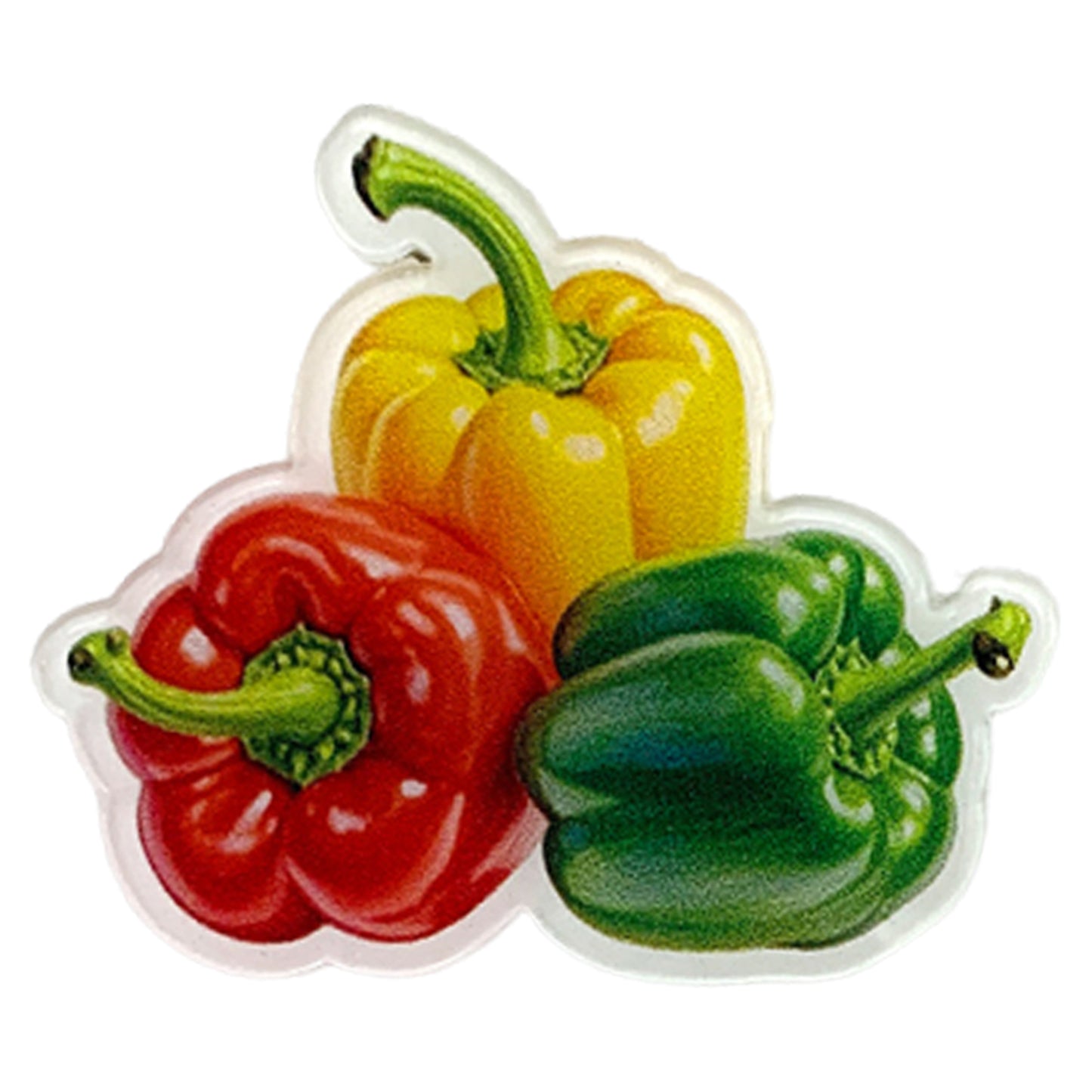 Green Pepper Magnetic Acrylic Needle Minder for Cross Stitch and Embroidery
