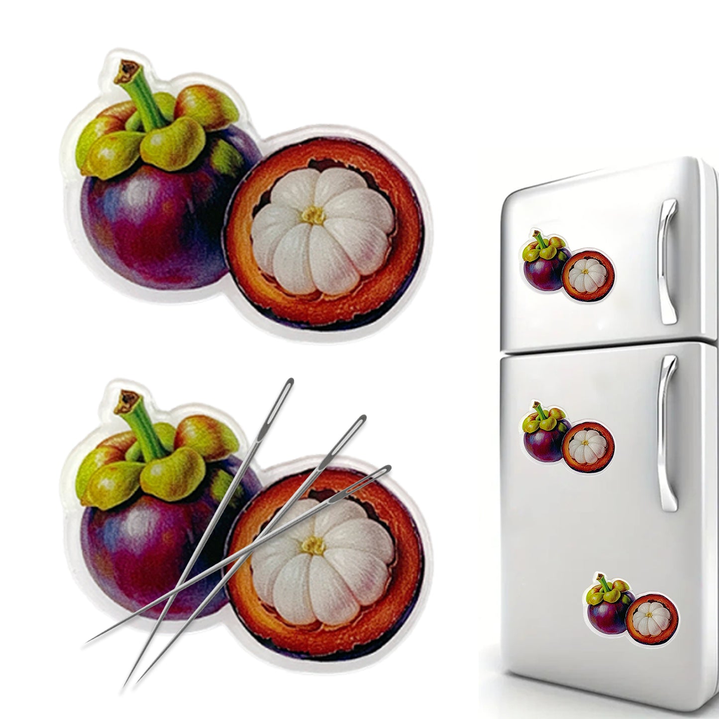 Mangosteen Magnetic Acrylic Needle Minder for Cross Stitch and Embroidery