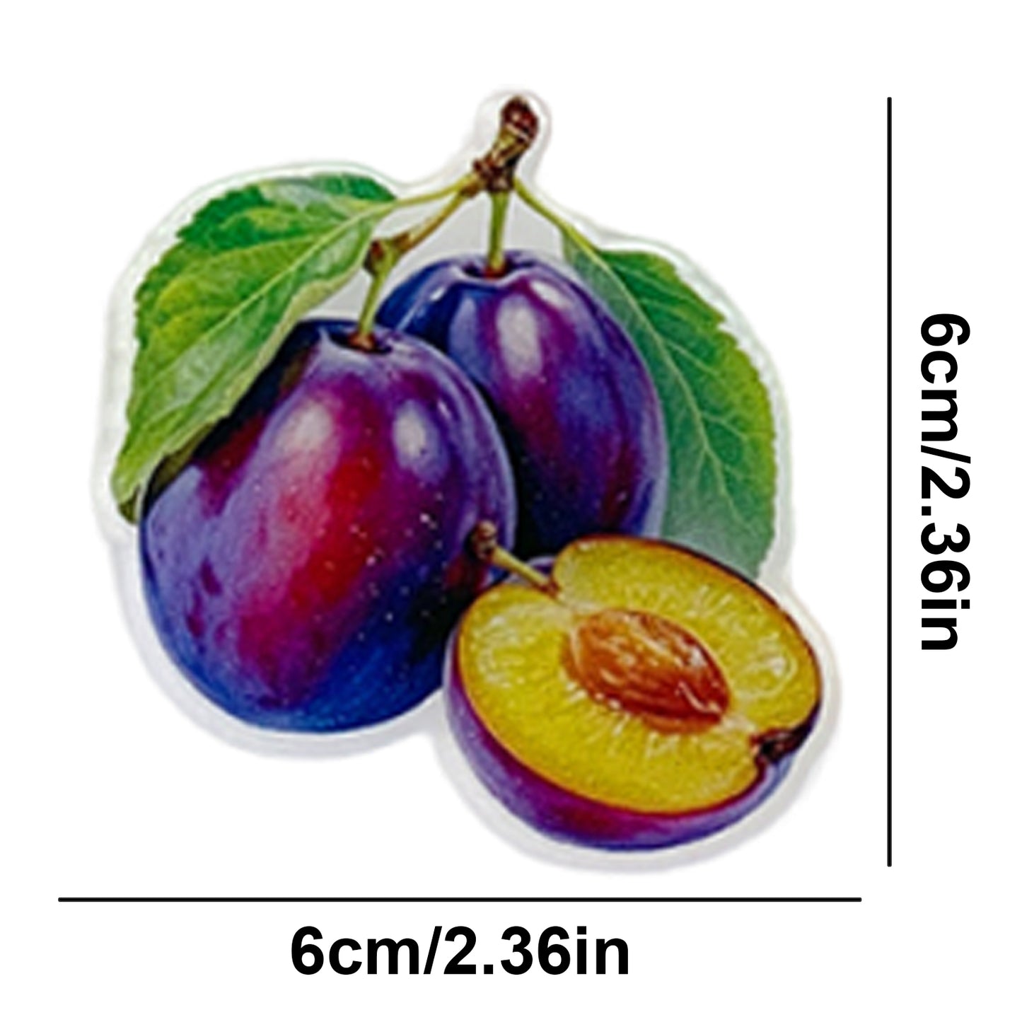 Prune Magnetic Acrylic Needle Minder for Cross Stitch and Embroidery Supplies