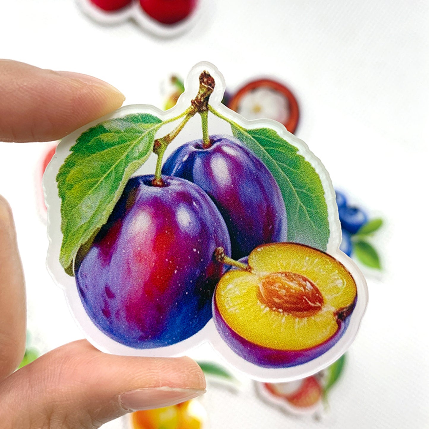 Prune Magnetic Acrylic Needle Minder for Cross Stitch and Embroidery Supplies