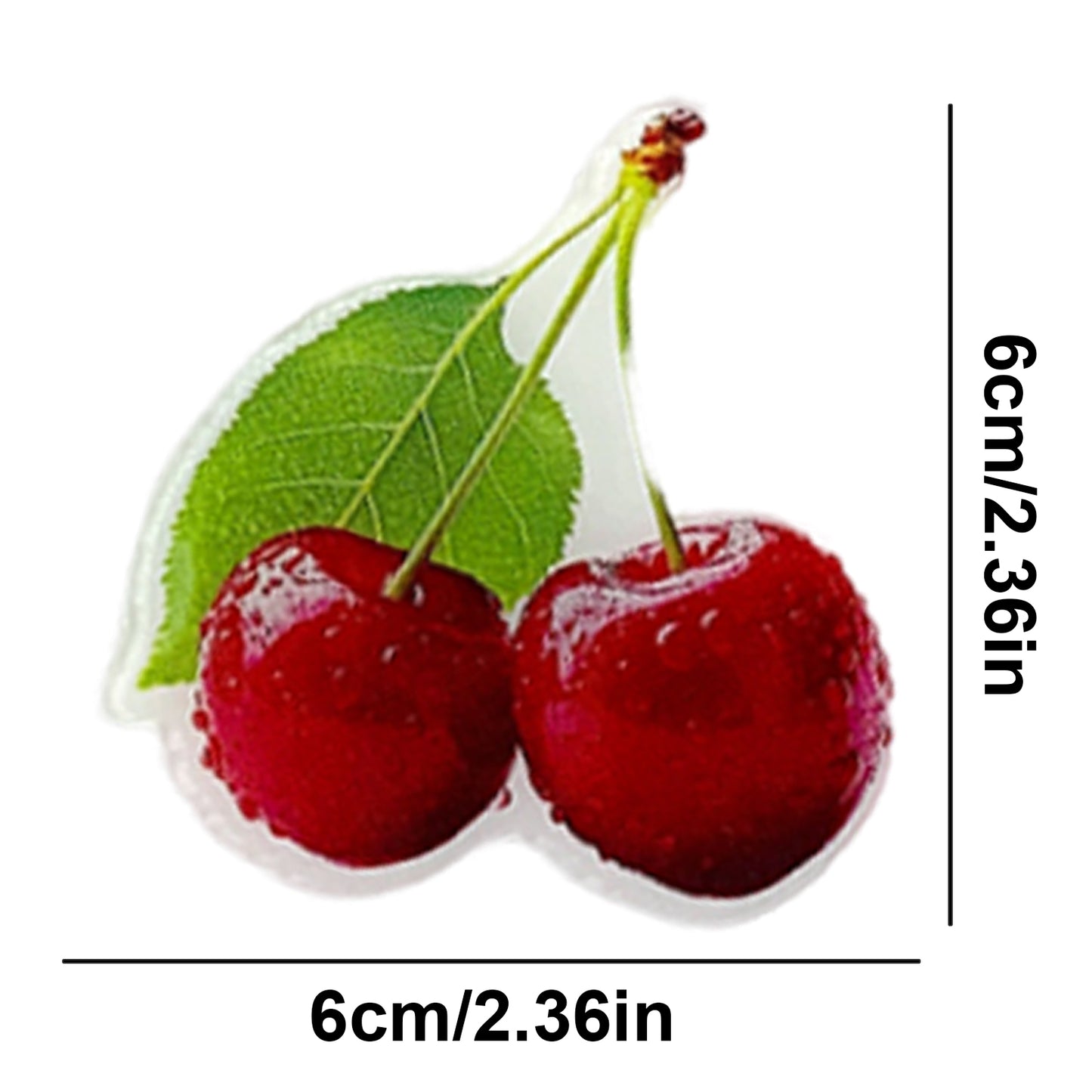 Cherry Magnetic Acrylic Needle Minder for Cross Stitch and Embroidery Supplies