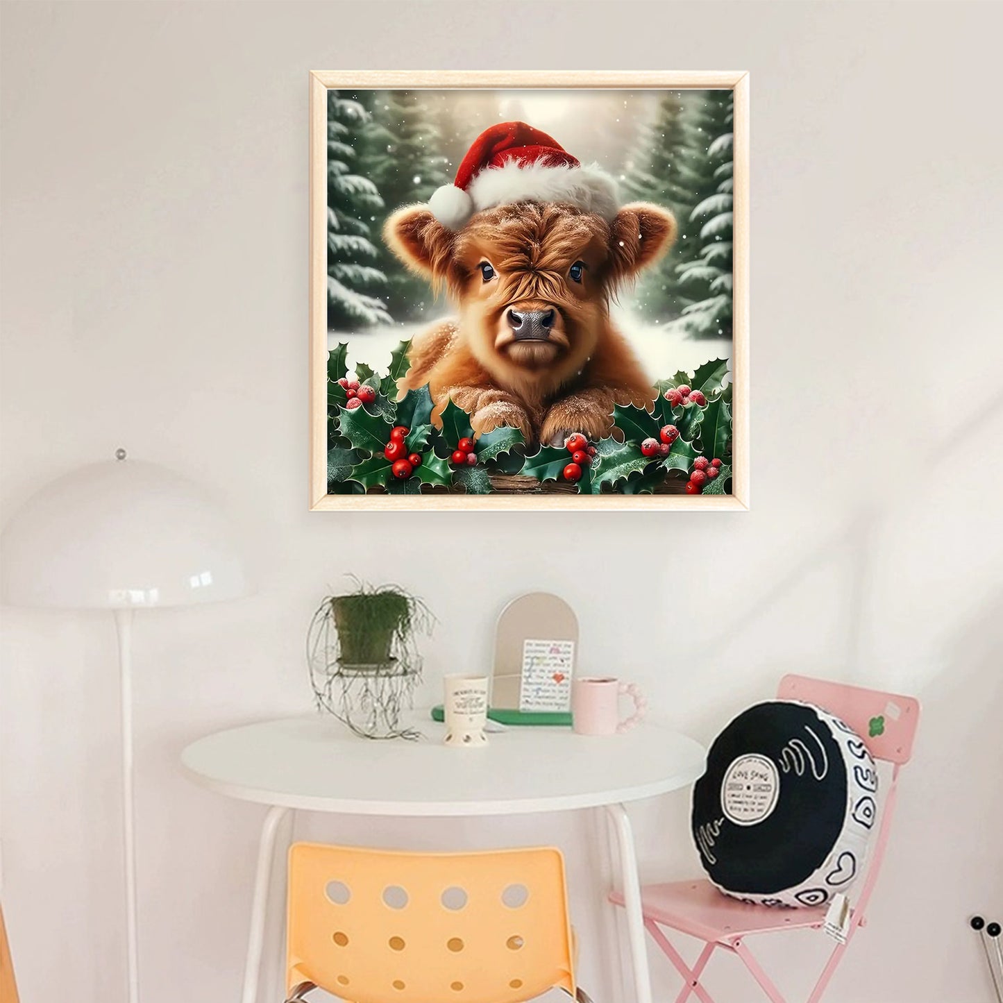 Winter Yak - Full 11CT Stamped Cross Stitch 40x40CM - Huacan