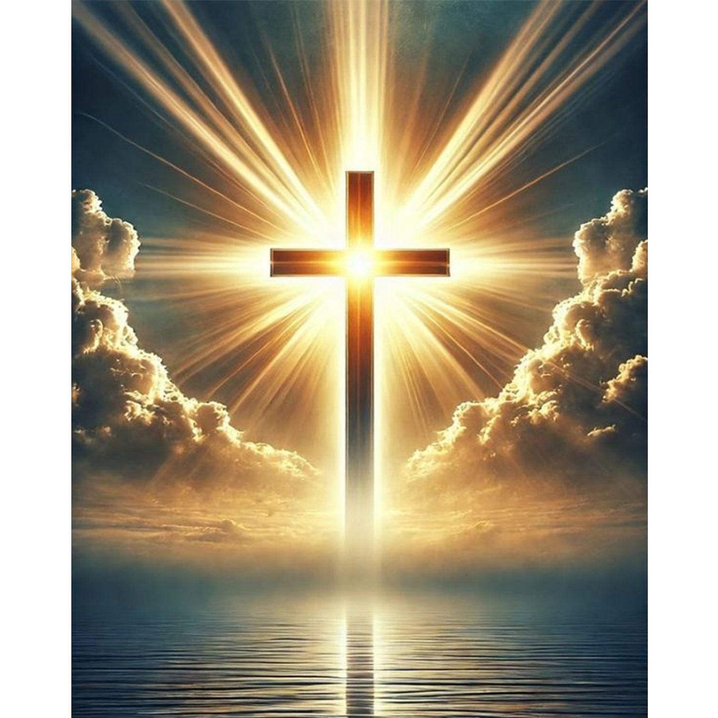 Cross - Full 11CT Stamped Cross Stitch 40x50CM - Huacan