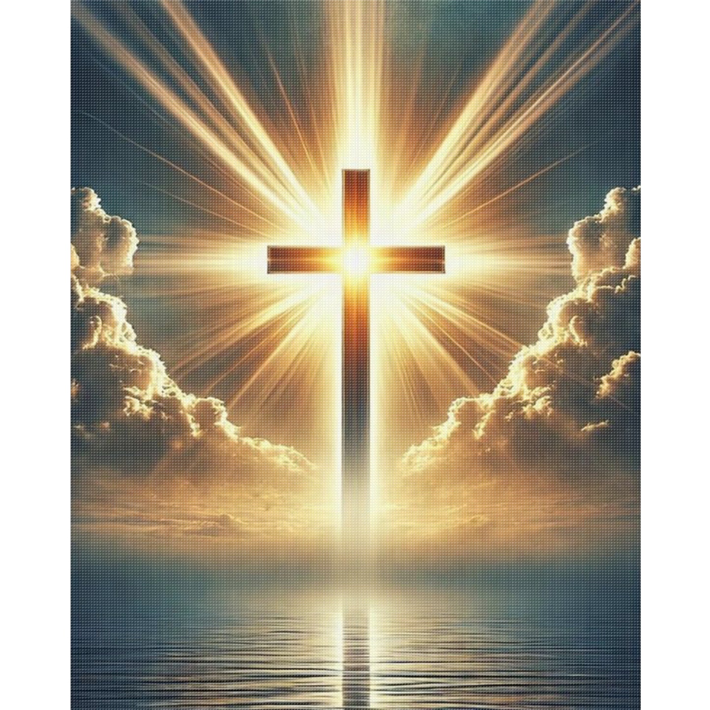 Cross - Full 11CT Stamped Cross Stitch 40x50CM - Huacan