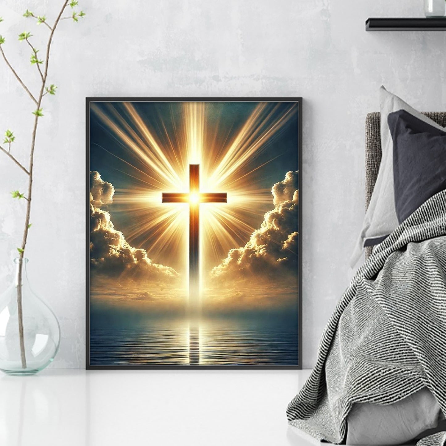 Cross - Full 11CT Stamped Cross Stitch 40x50CM - Huacan