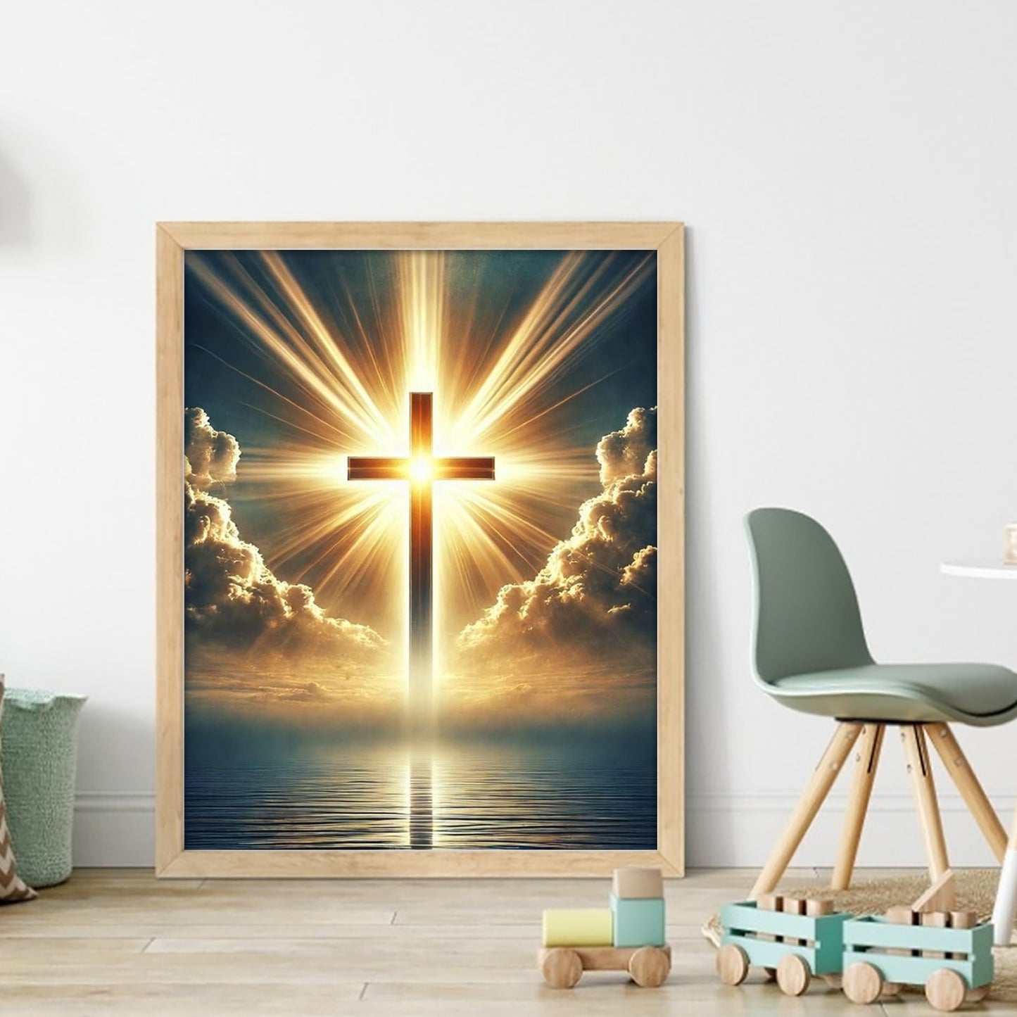 Cross - Full 11CT Stamped Cross Stitch 40x50CM - Huacan