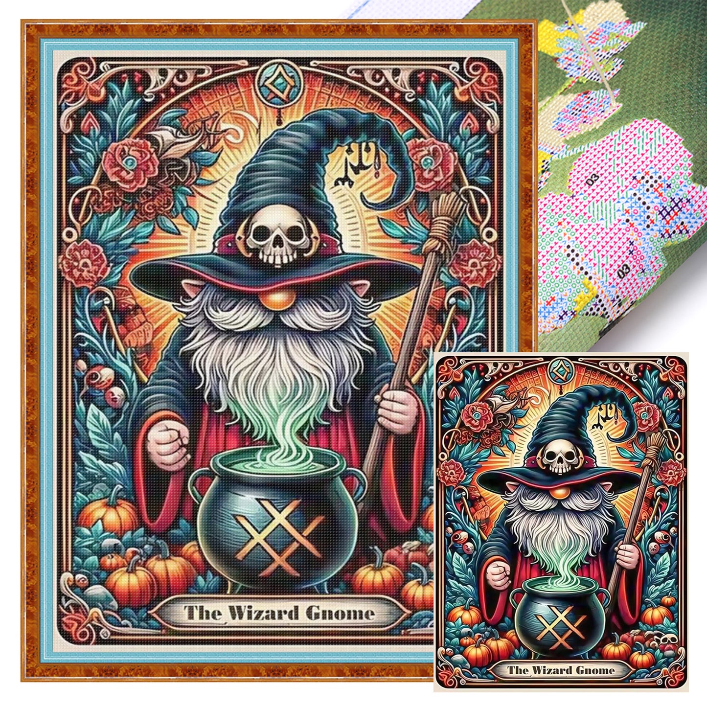 Wizard - Full 11CT Stamped Cross Stitch 40x55CM - Huacan
