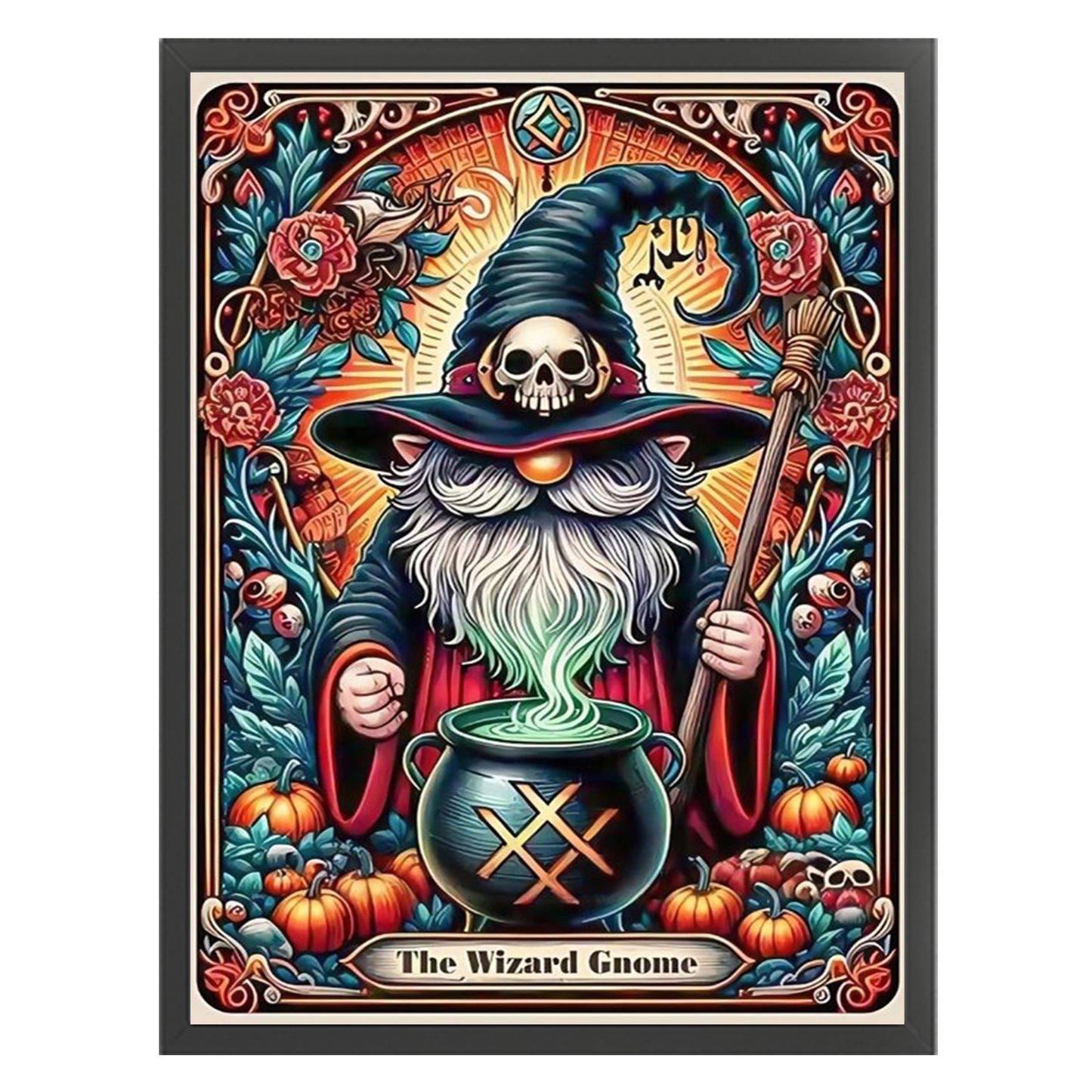Wizard - Full 11CT Stamped Cross Stitch 40x55CM - Huacan