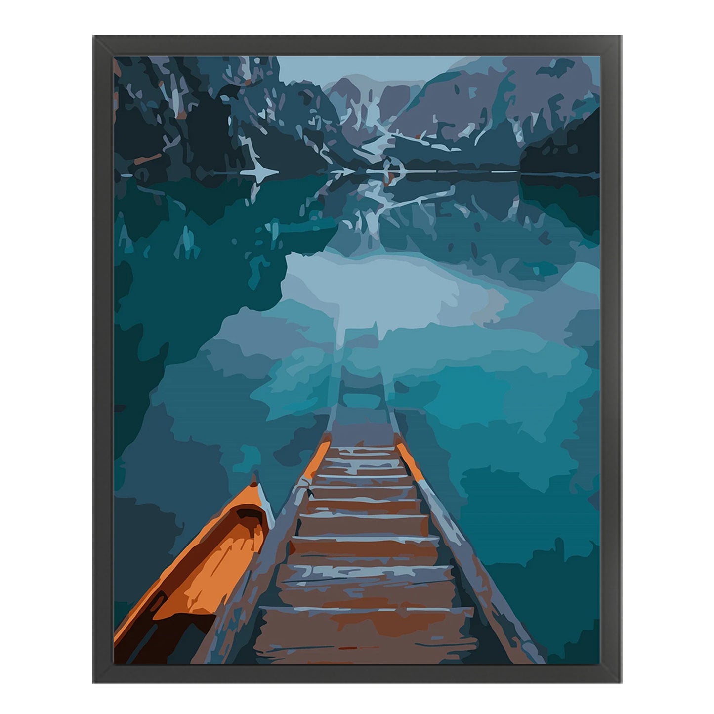 Lake - Full 11CT Stamped Cross Stitch 40x50CM - Huacan