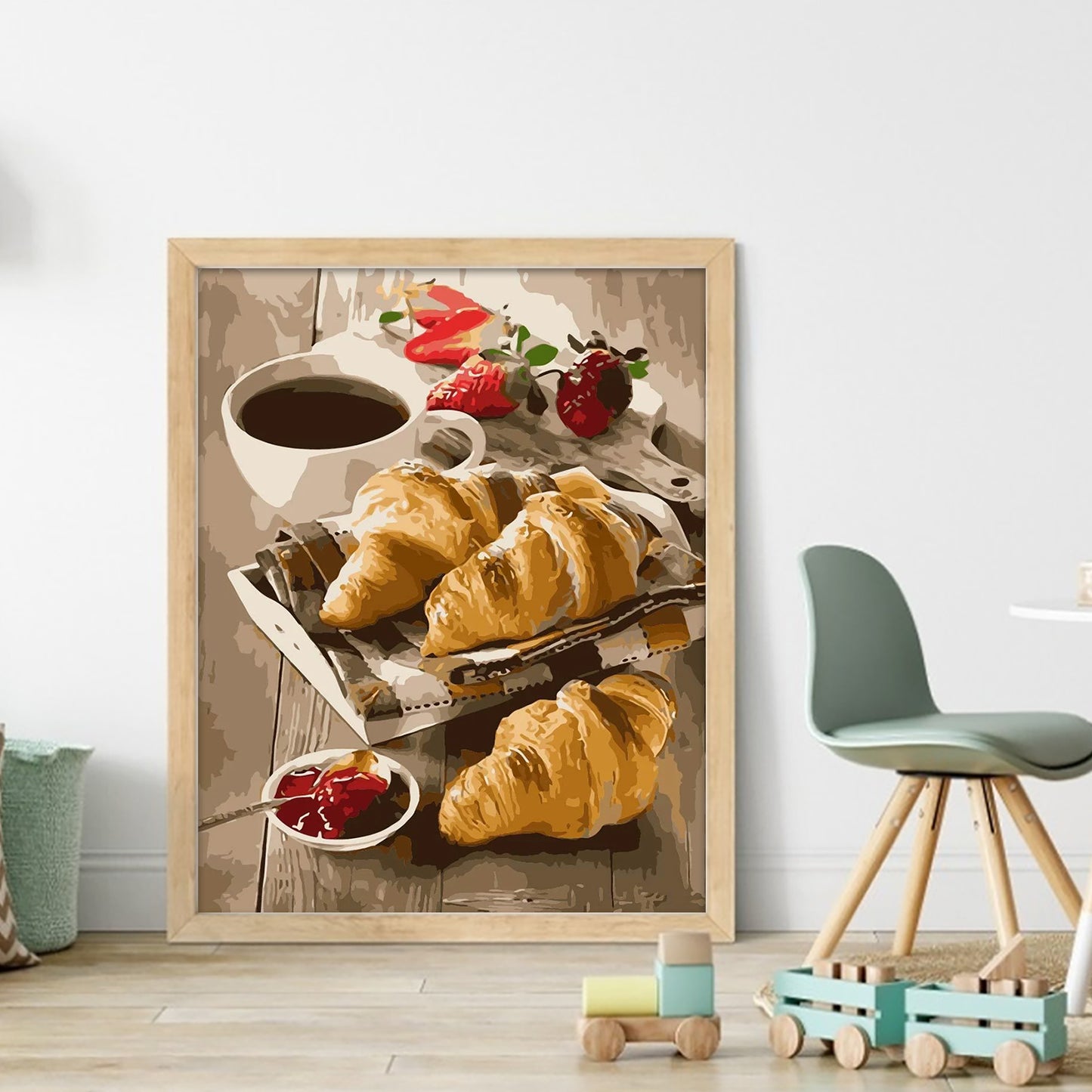 Croissant - Full 11CT Stamped Cross Stitch 40x50CM - Huacan