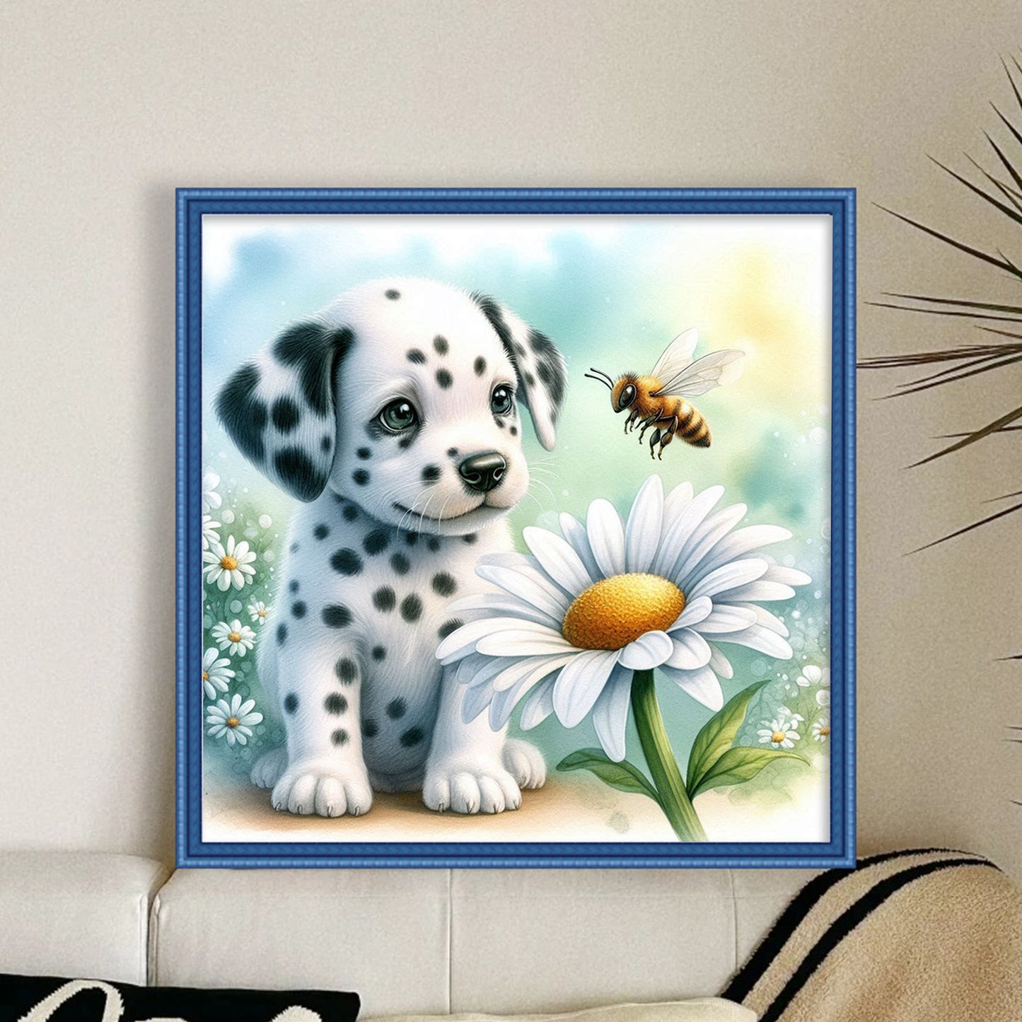 Dalmatian - Full 11CT Stamped Cross Stitch 40x40CM - Huacan