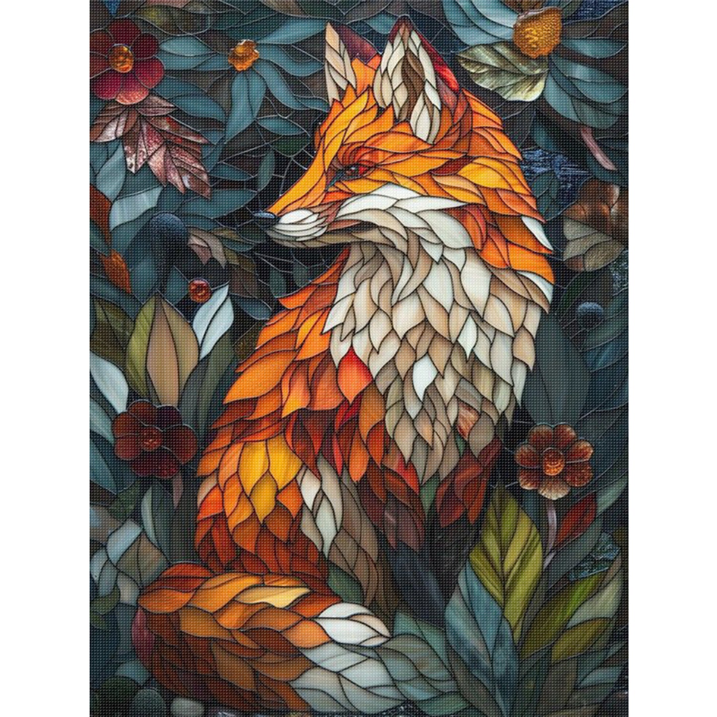 Fox - Full 11CT Stamped Cross Stitch 40x55CM - Huacan
