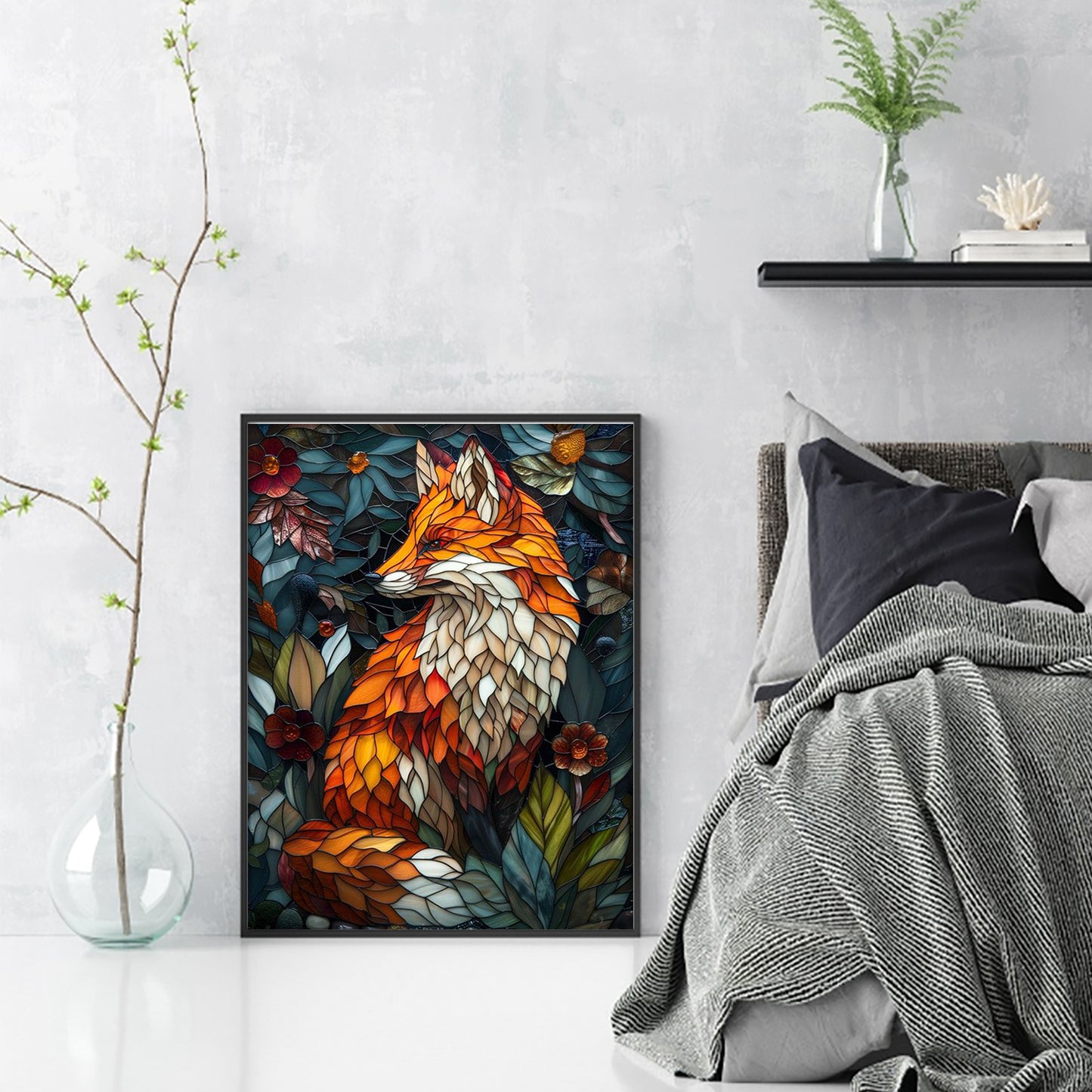 Fox - Full 11CT Stamped Cross Stitch 40x55CM - Huacan