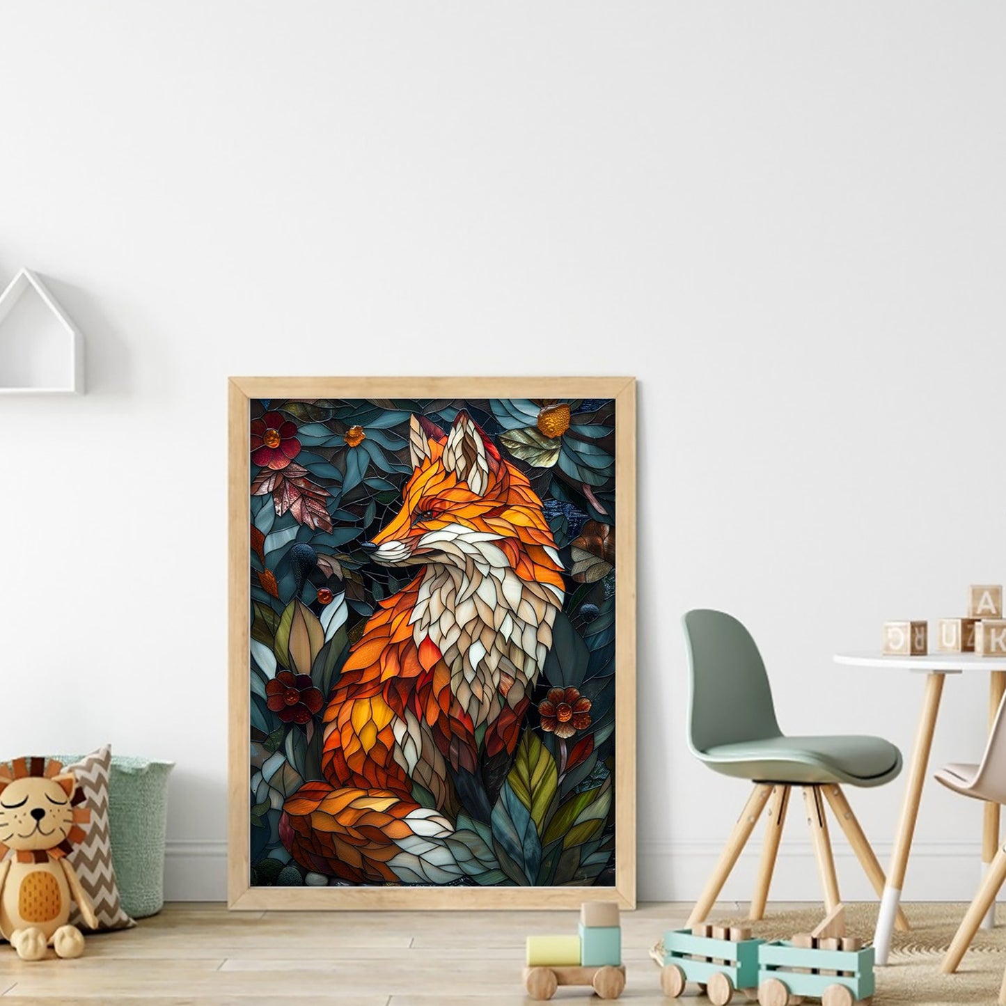 Fox - Full 11CT Stamped Cross Stitch 40x55CM - Huacan
