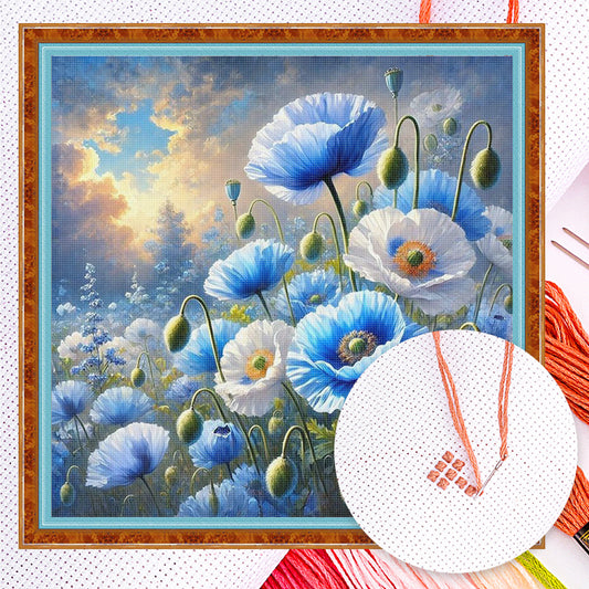 Poppy - Full 11CT Counted Cross Stitch 40x40CM - Yishu