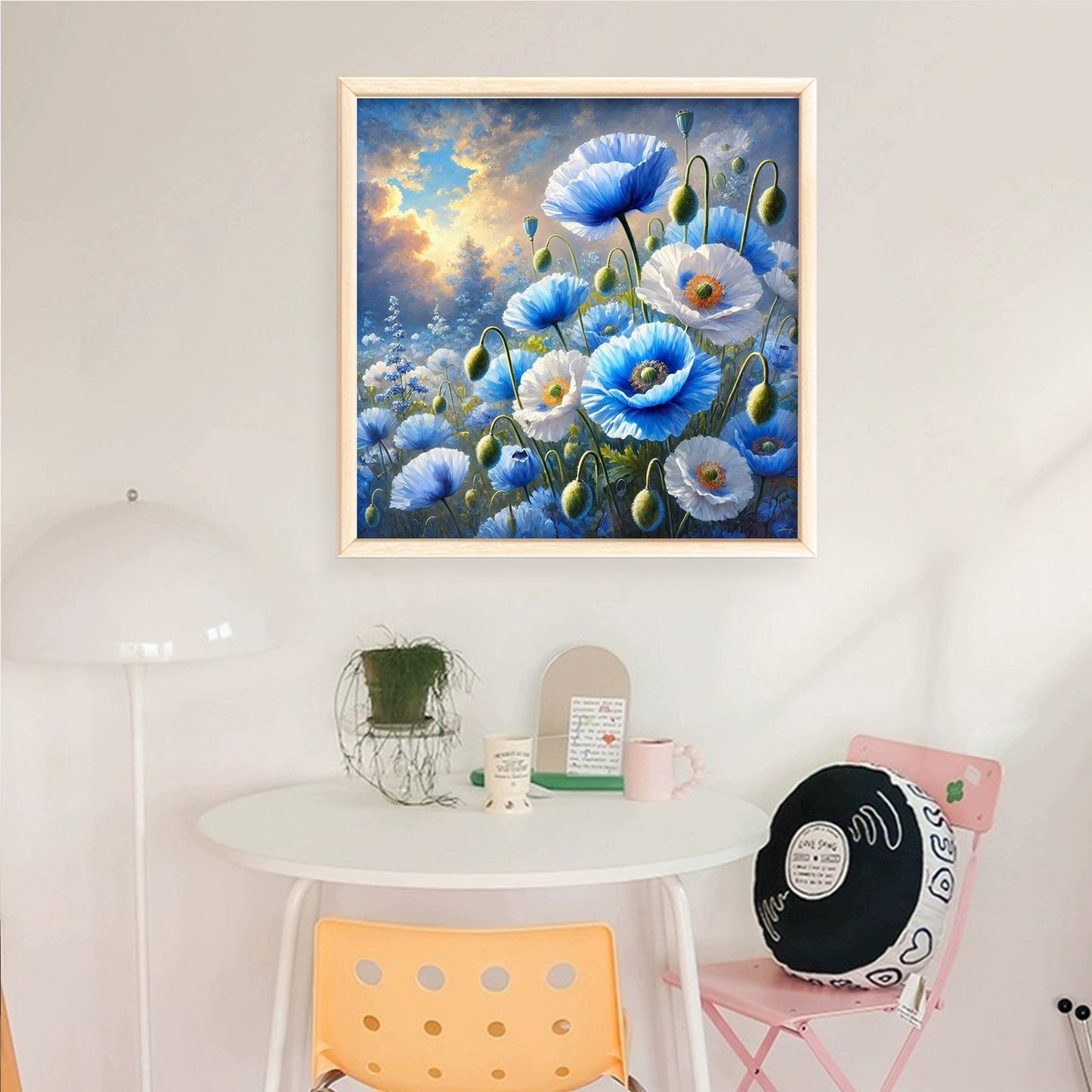 Poppy - Full 11CT Counted Cross Stitch 40x40CM - Yishu