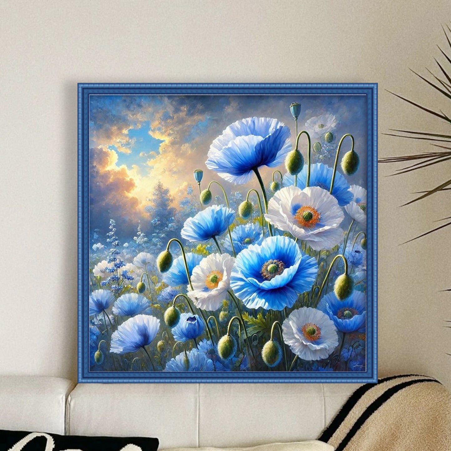 Poppy - Full 11CT Counted Cross Stitch 40x40CM - Yishu