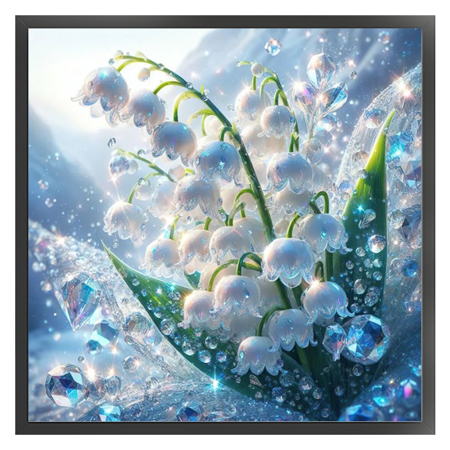 Lily Of The Valley - Full 11CT Counted Cross Stitch 40x40CM - Yishu