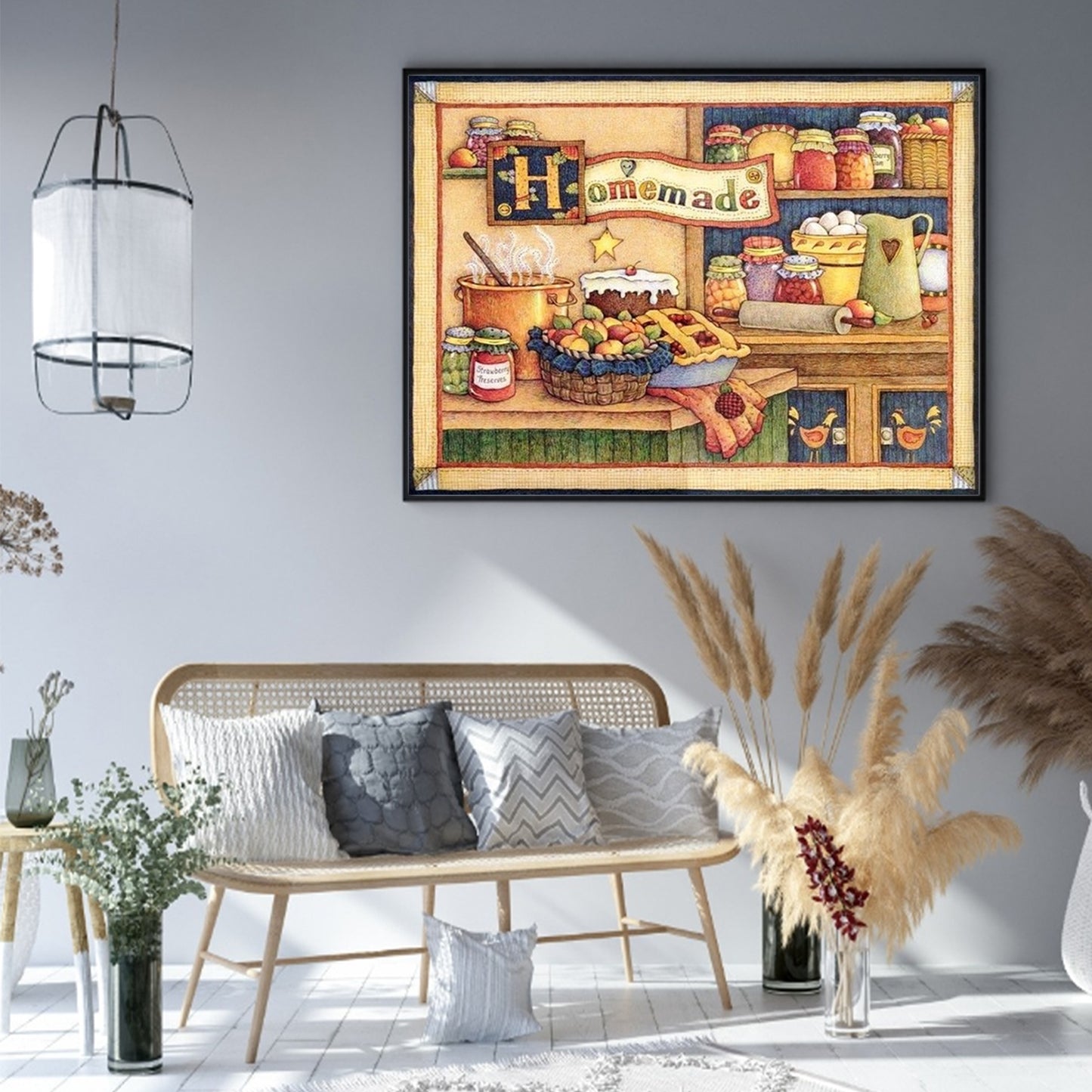 Dessert Hut - Full 14CT Stamped Cross Stitch 50x40CM - Huacan