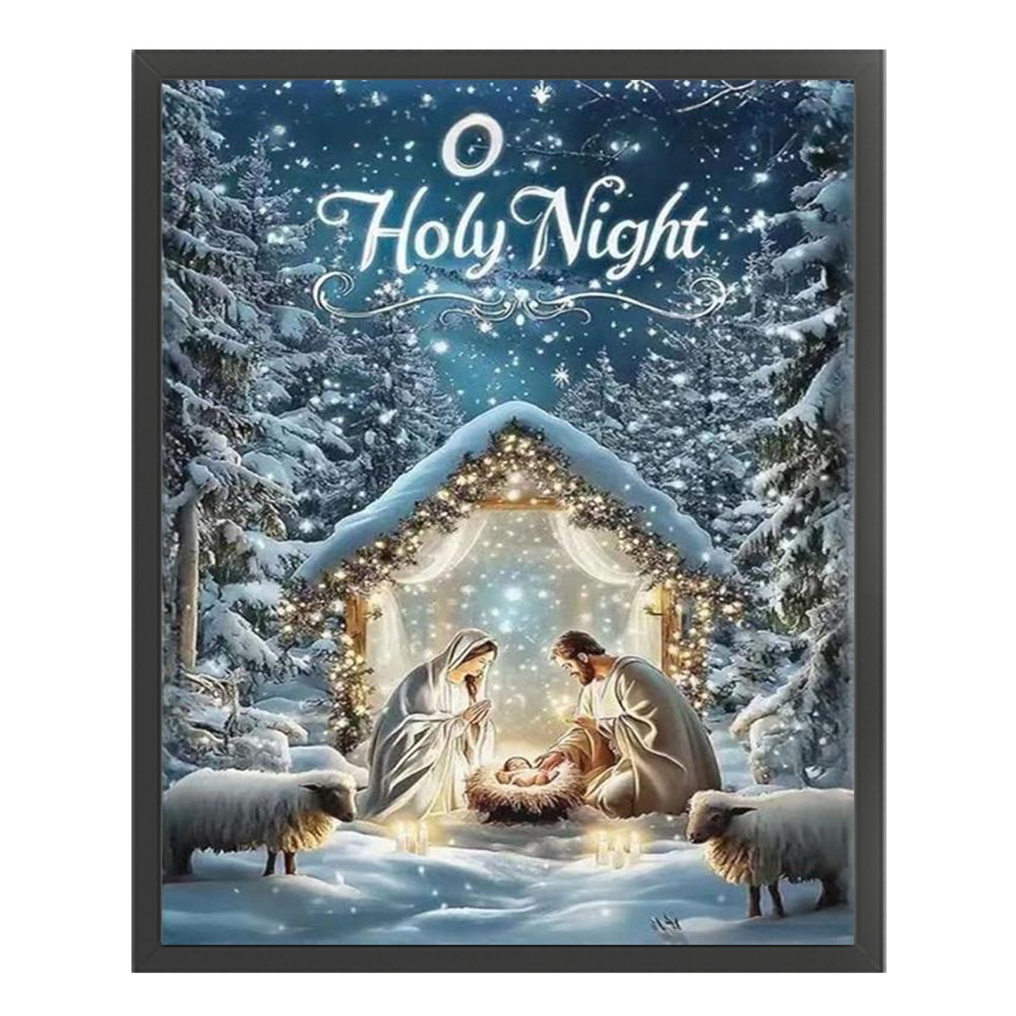 Nativity - Full 11CT Stamped Cross Stitch 40x50CM - Huacan