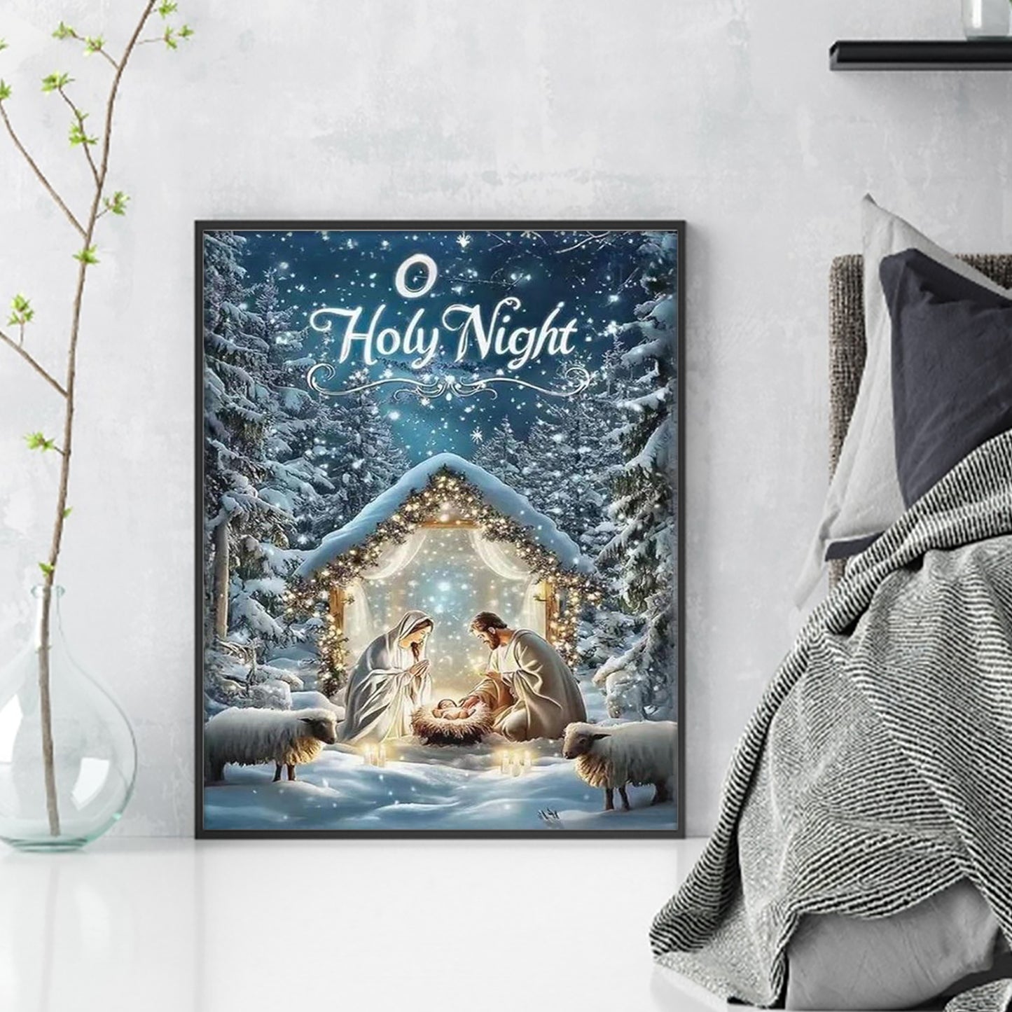 Nativity - Full 11CT Stamped Cross Stitch 40x50CM - Huacan