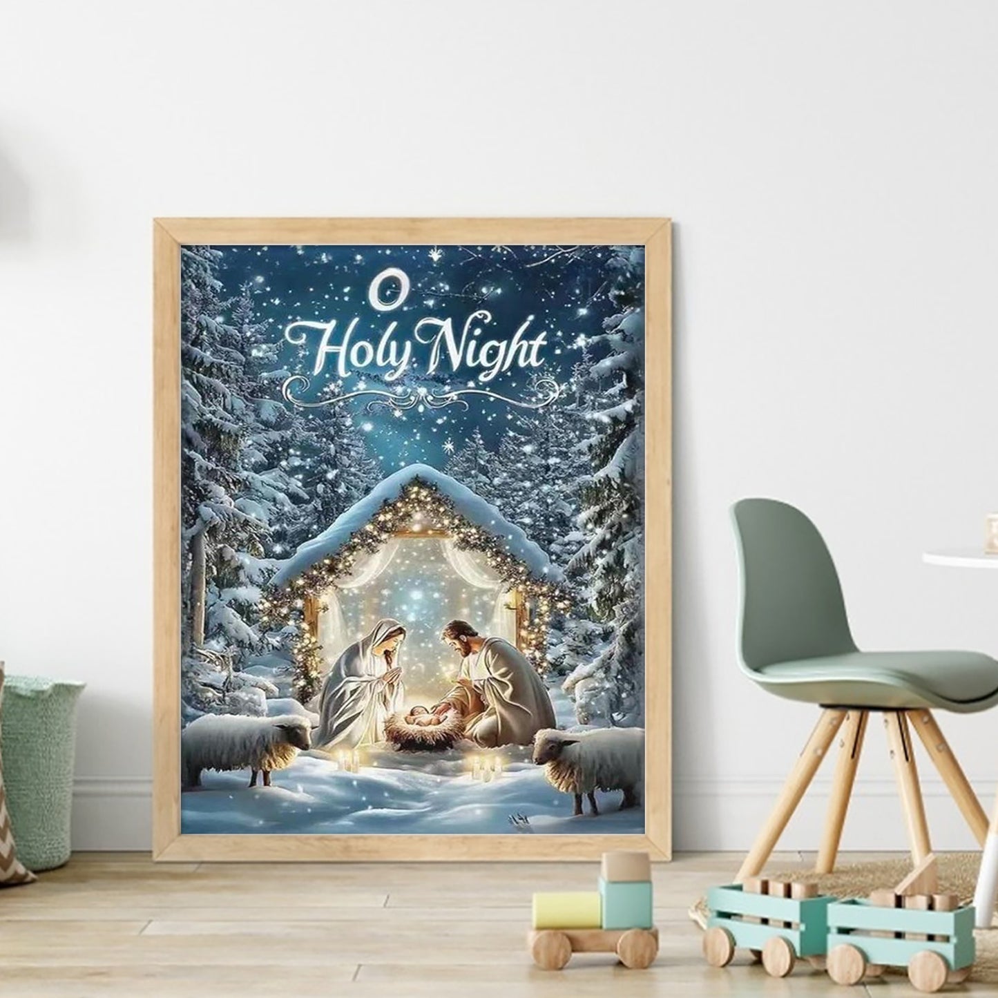 Nativity - Full 11CT Stamped Cross Stitch 40x50CM - Huacan