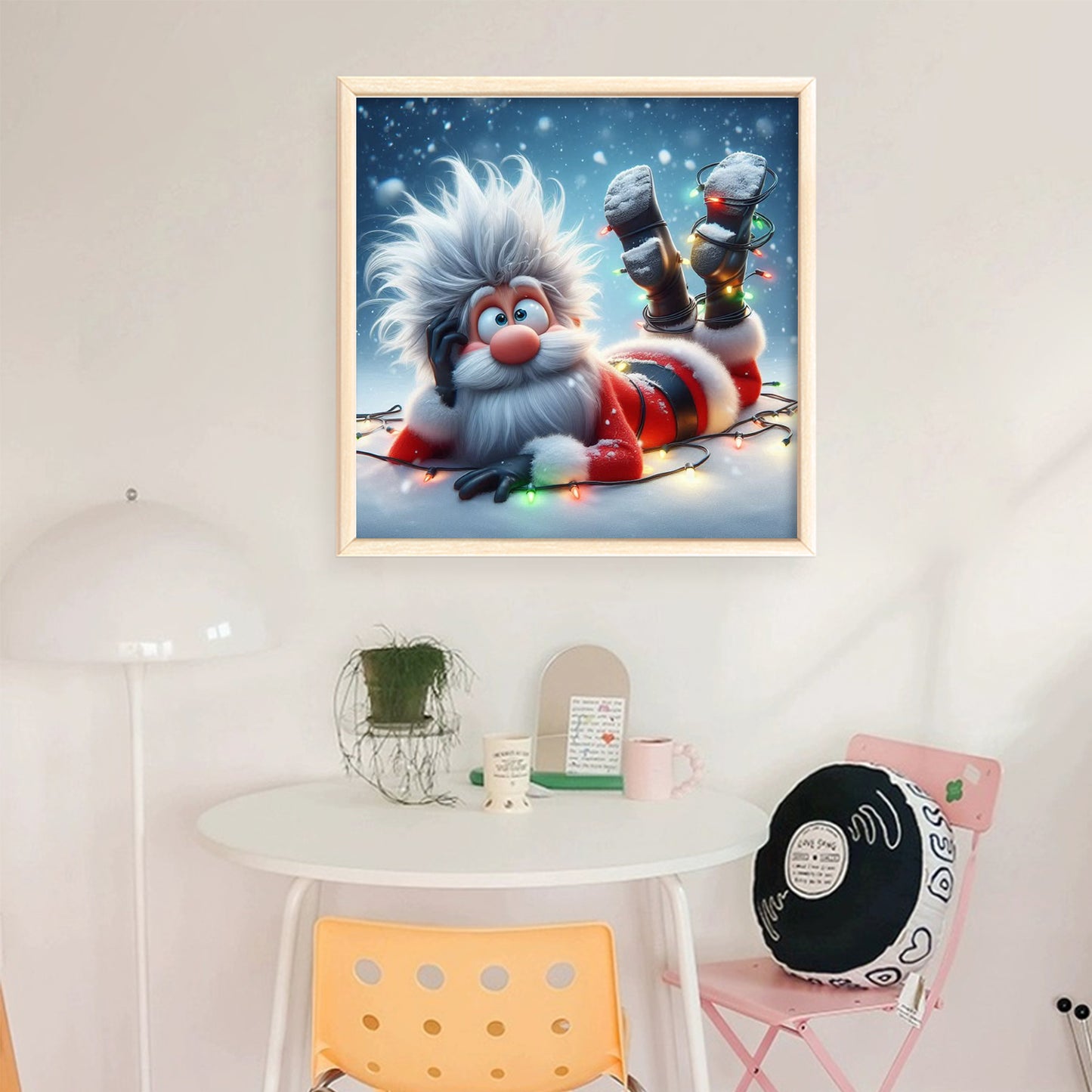 Santa Claus - Full 11CT Stamped Cross Stitch 40x40CM - Huacan