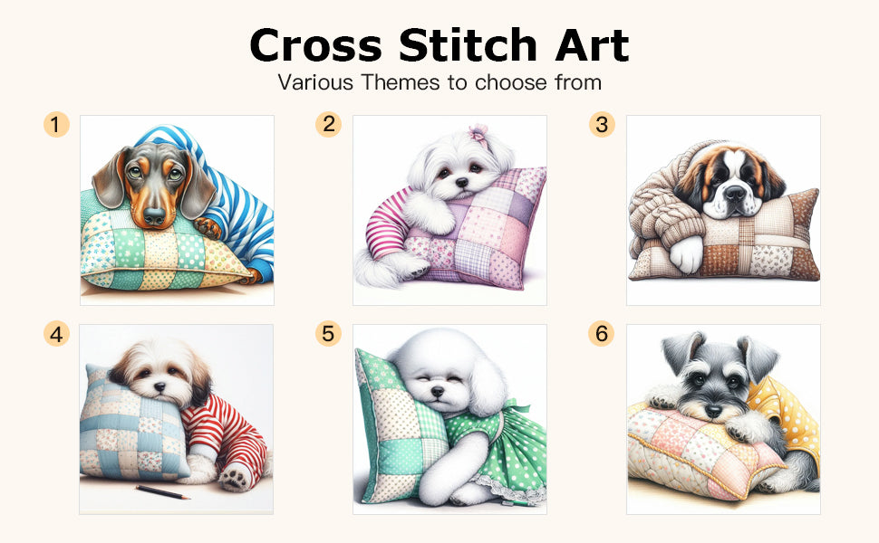 Schnauzer-Dog - Full 11CT Stamped Cross Stitch 40x40CM - Yishu