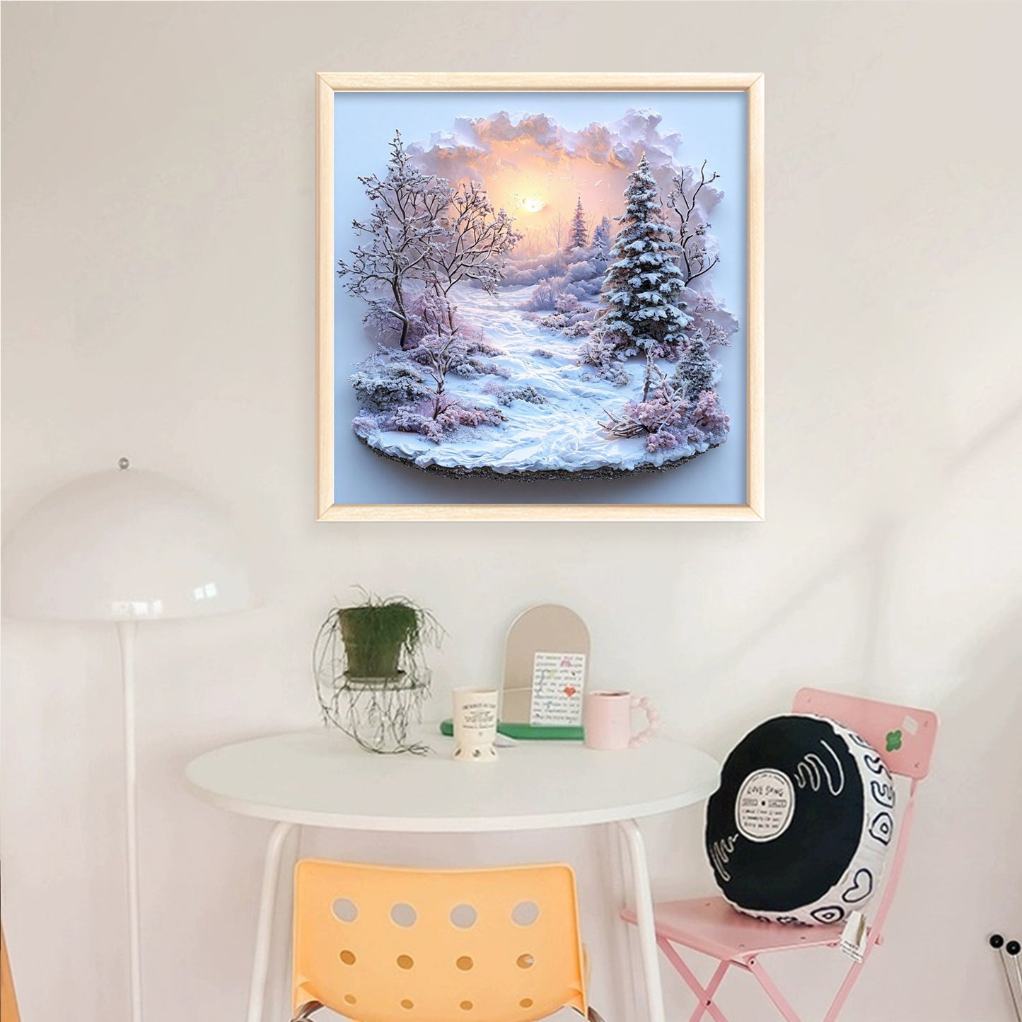 Winter Scenery - Full 11CT Counted Cross Stitch 50x50CM - Huacan