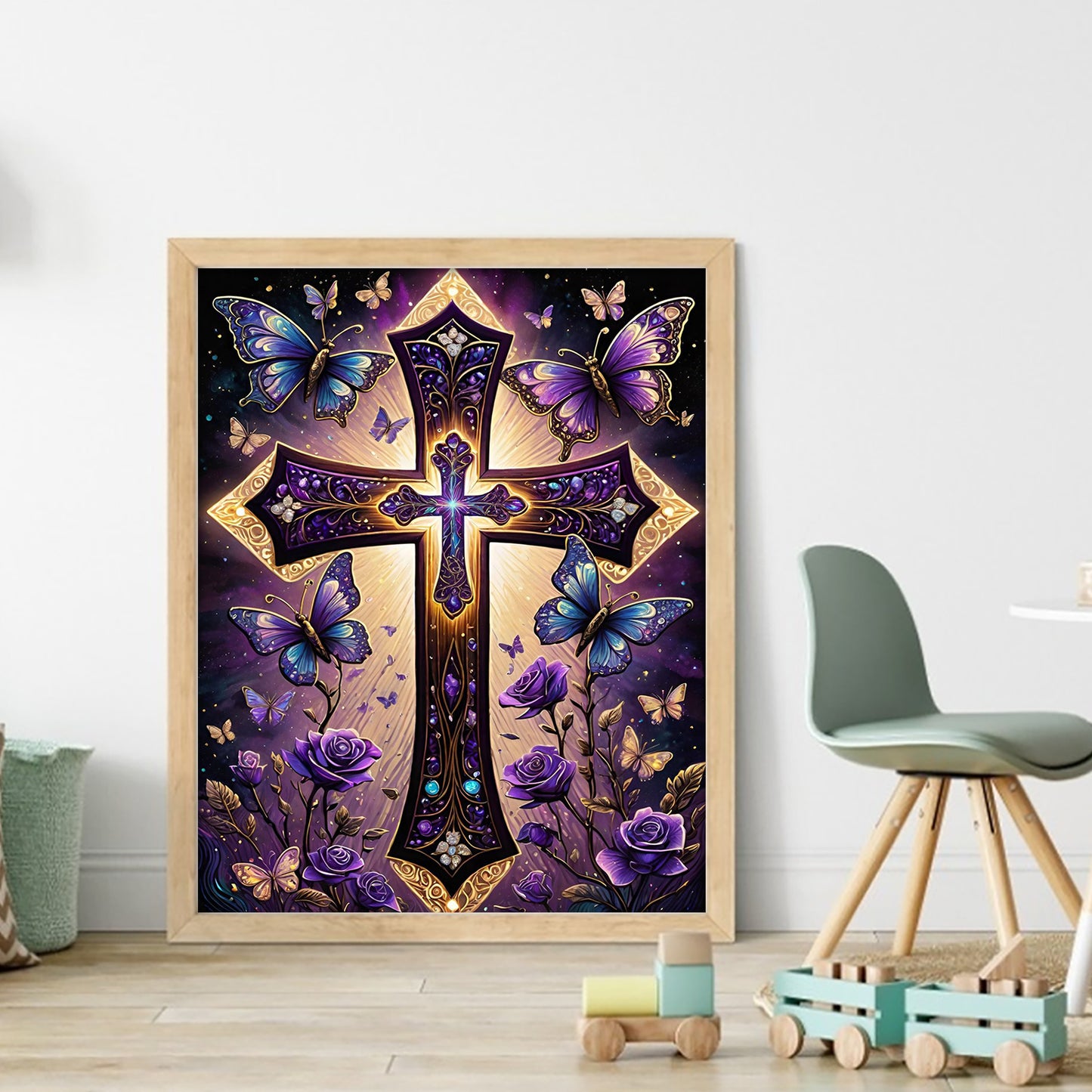 Cross - Full 11CT Stamped Cross Stitch 40x50CM - Huacan