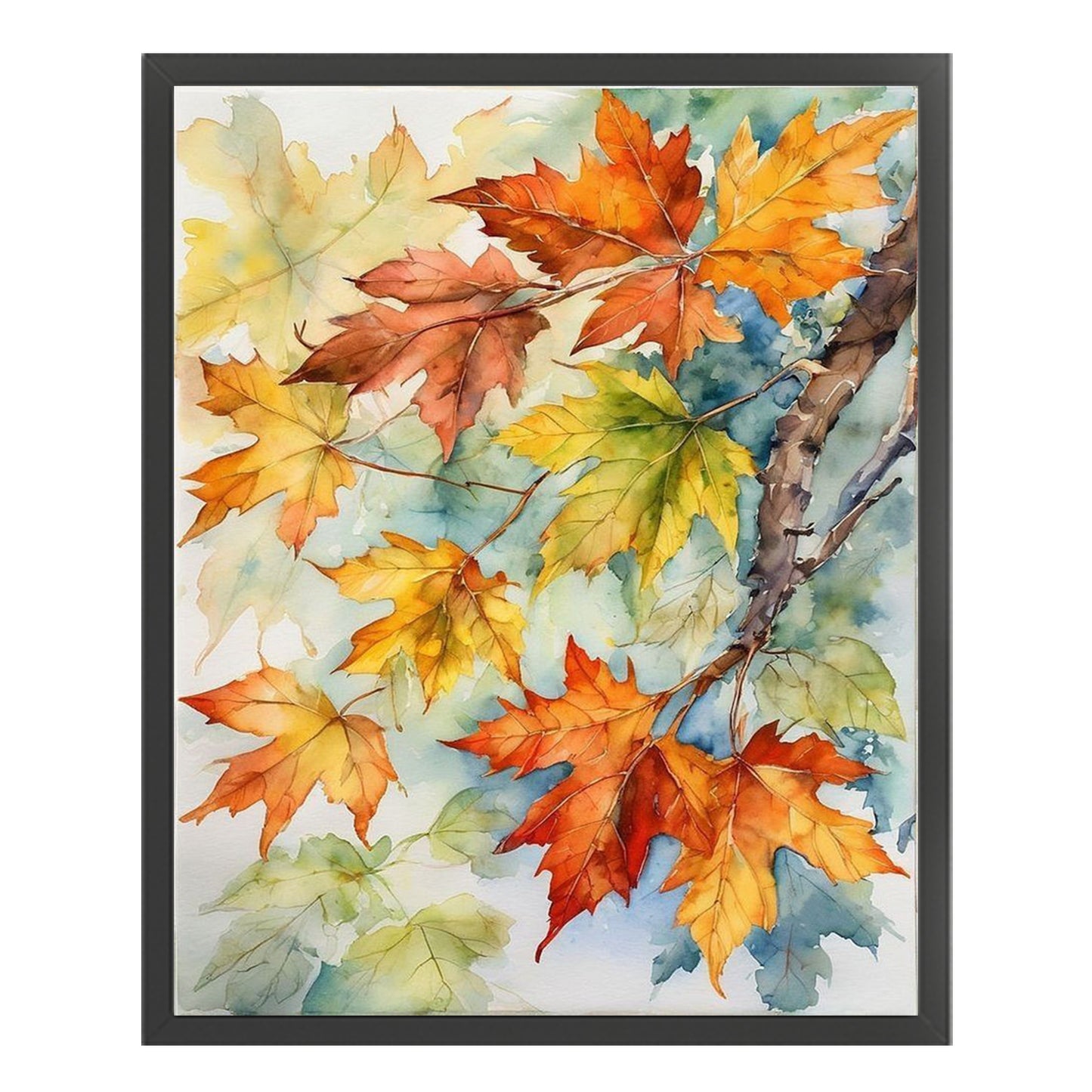 Maple Leaf - Full 11CT Stamped Cross Stitch 40x50CM - Huacan