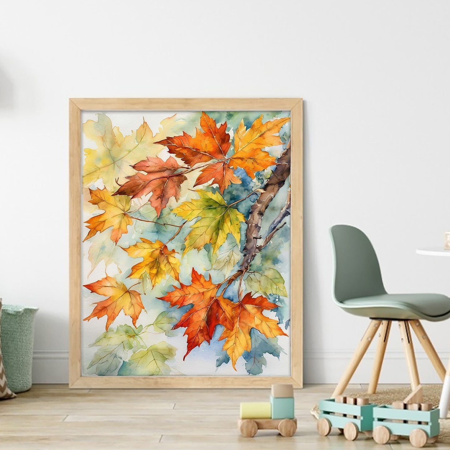 Maple Leaf - Full 11CT Stamped Cross Stitch 40x50CM - Huacan