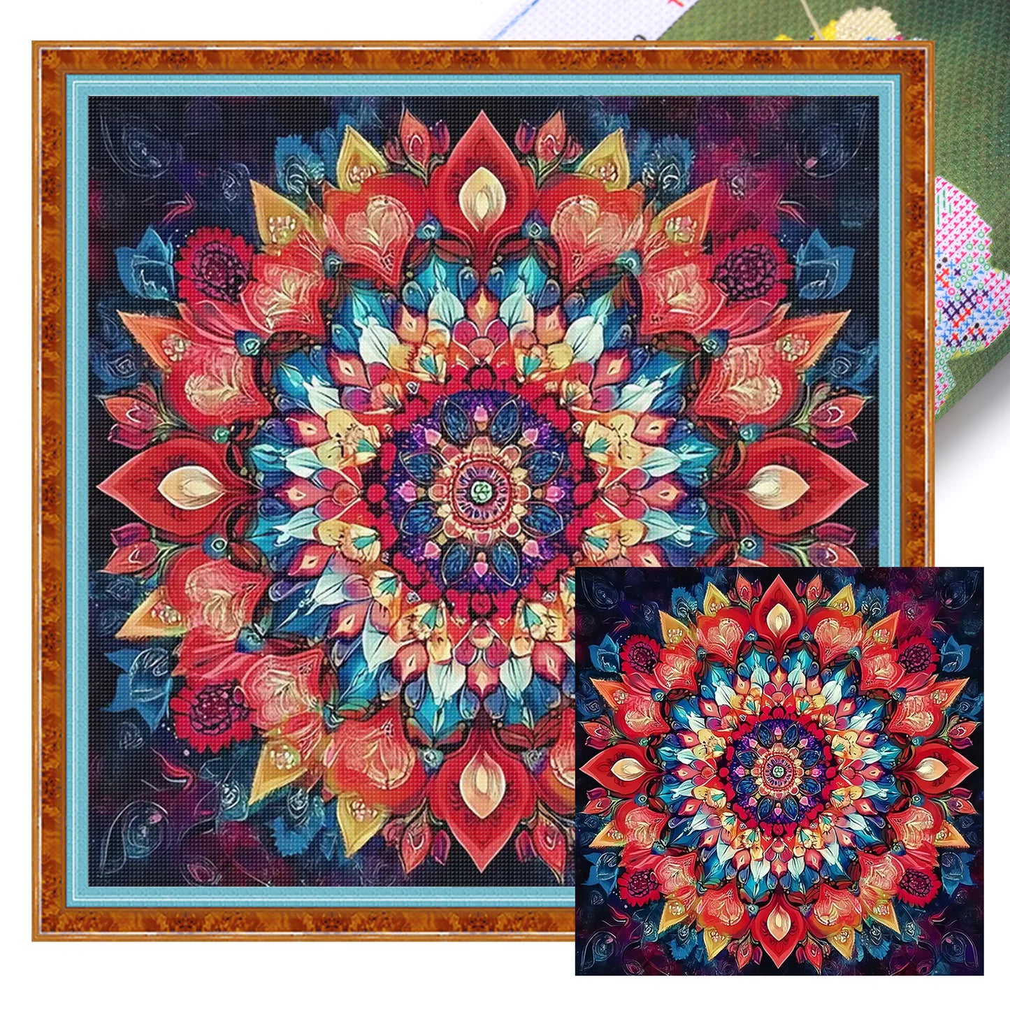 Datura - Full 11CT Stamped Cross Stitch 40x40CM - Huacan