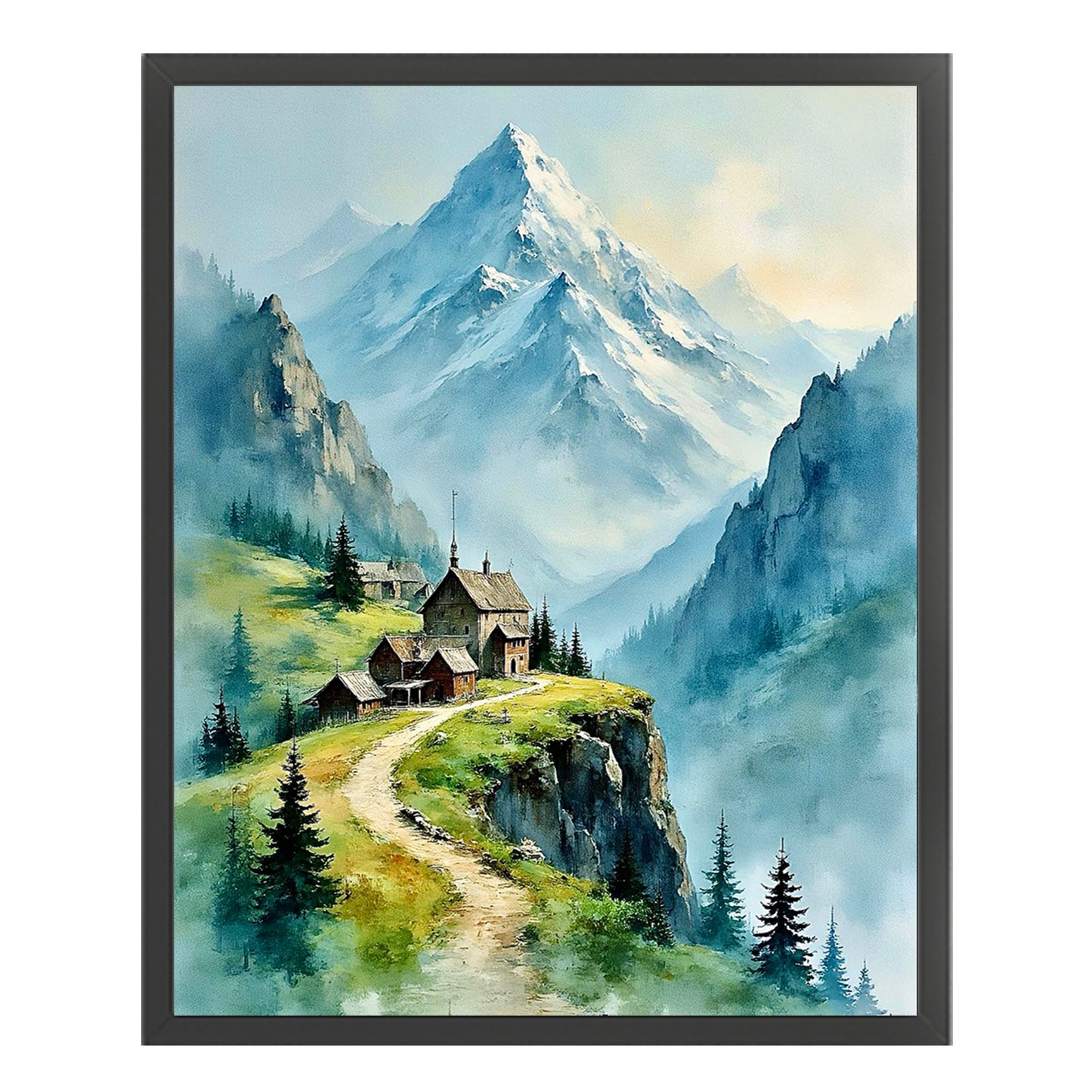 Spring Scenery - Full 11CT Stamped Cross Stitch 40x50CM - Huacan