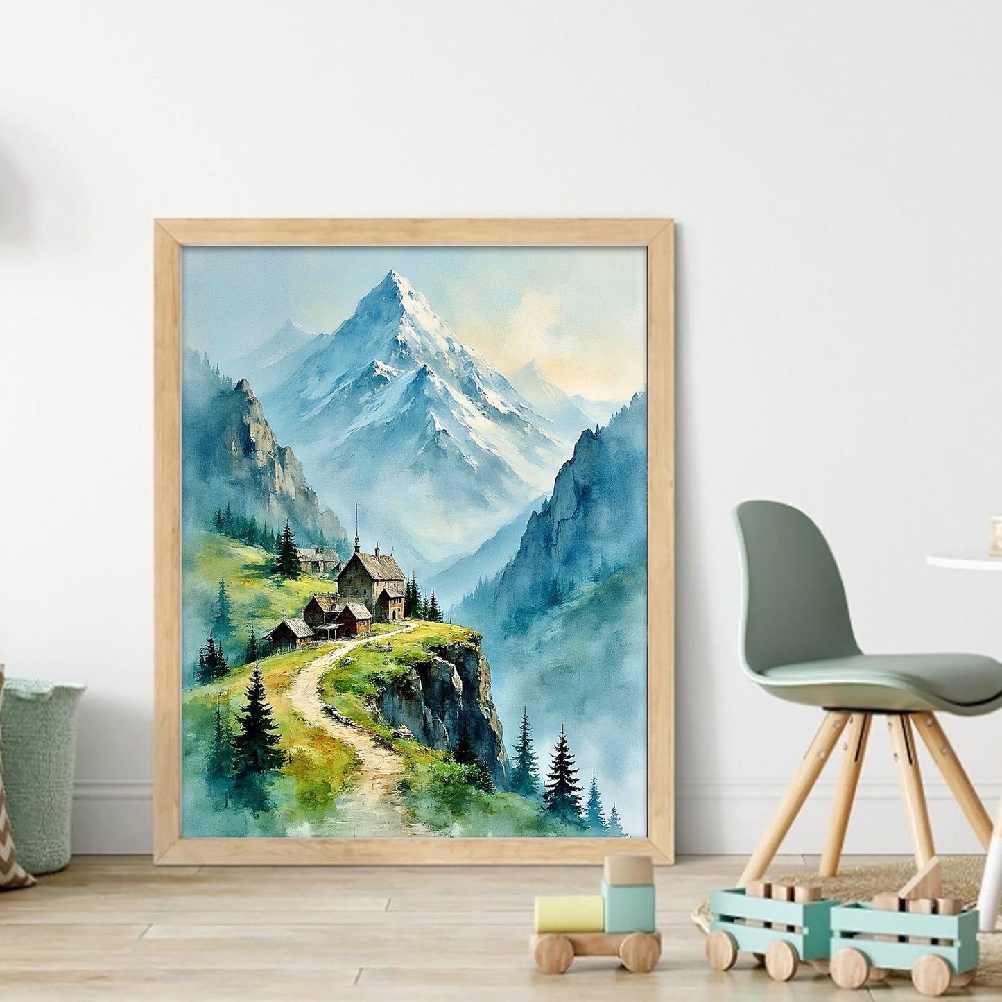Spring Scenery - Full 11CT Stamped Cross Stitch 40x50CM - Huacan