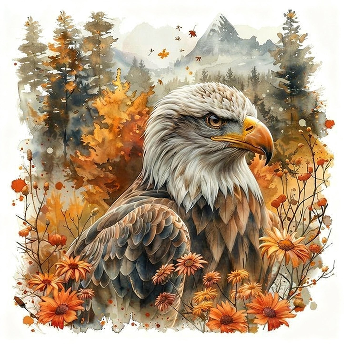 Animal - Full 11CT Stamped Cross Stitch 45x45CM - Huacan