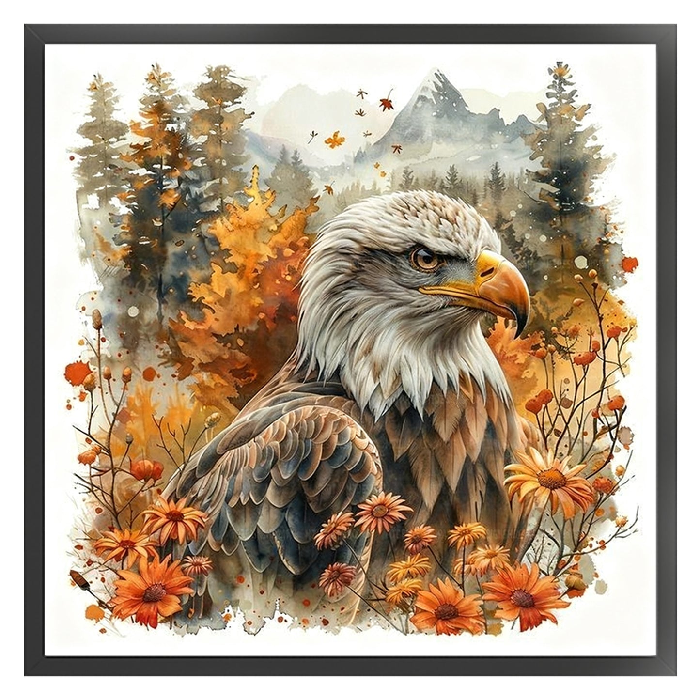 Animal - Full 11CT Stamped Cross Stitch 45x45CM - Huacan