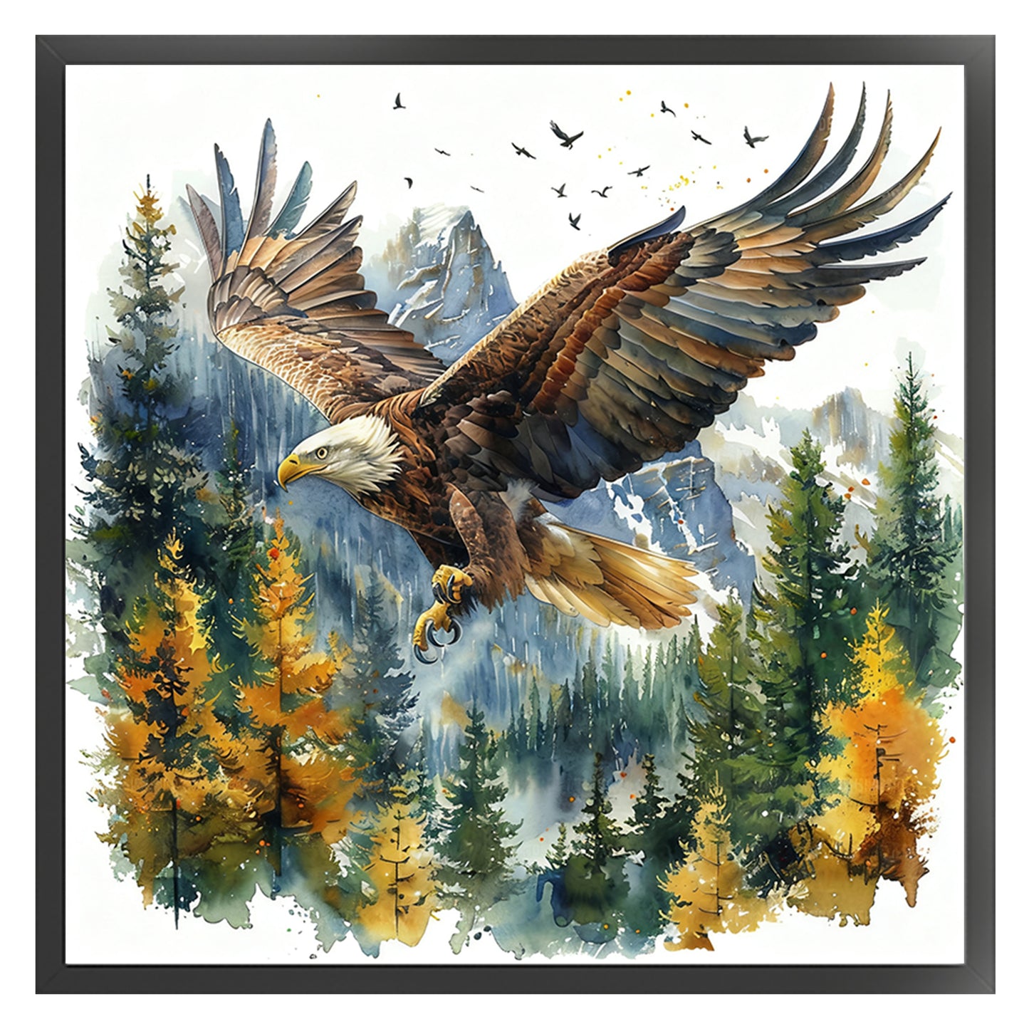 Animal - Full 11CT Stamped Cross Stitch 45x45CM - Huacan