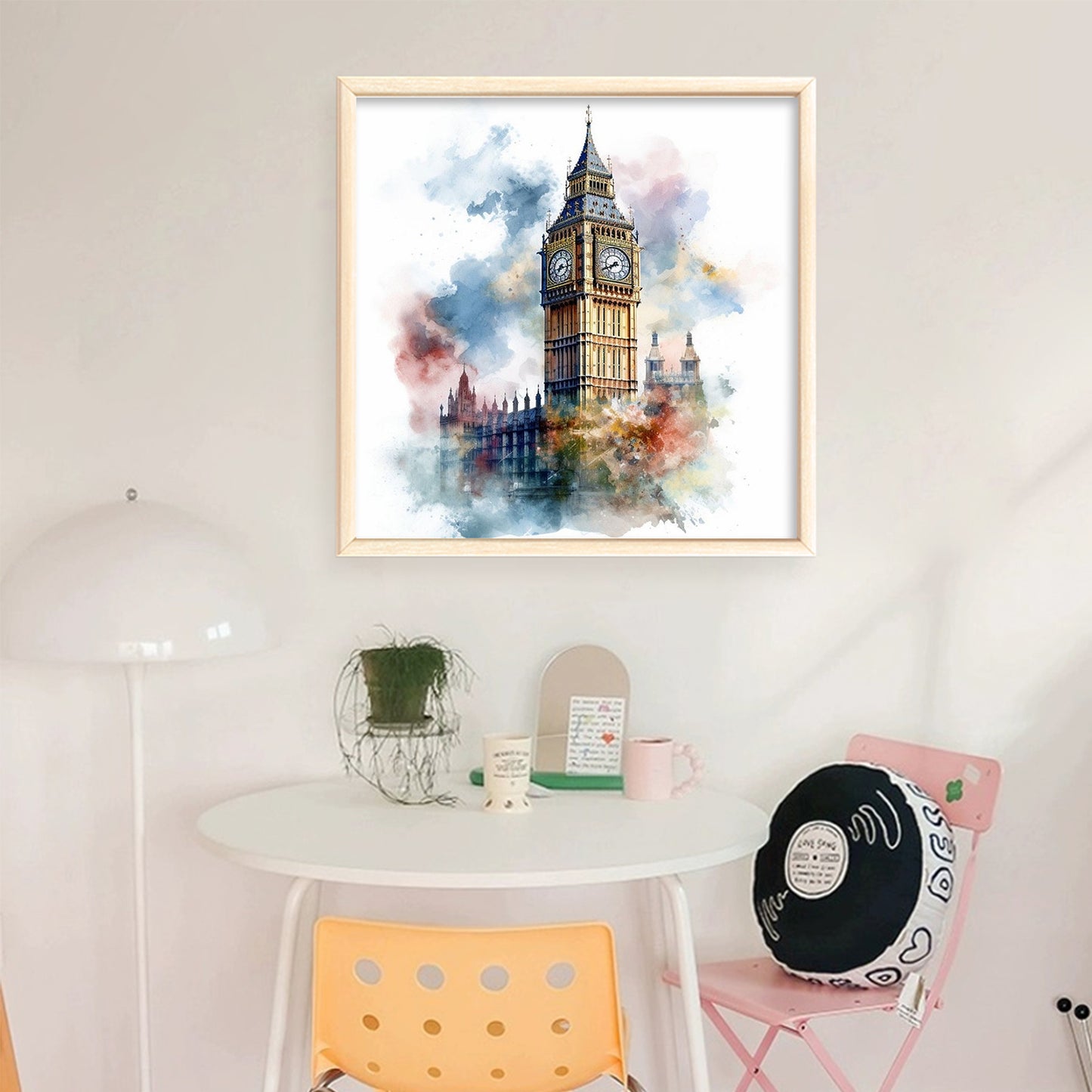 Big Ben - Full 18CT Stamped Cross Stitch 25x25CM - Huacan