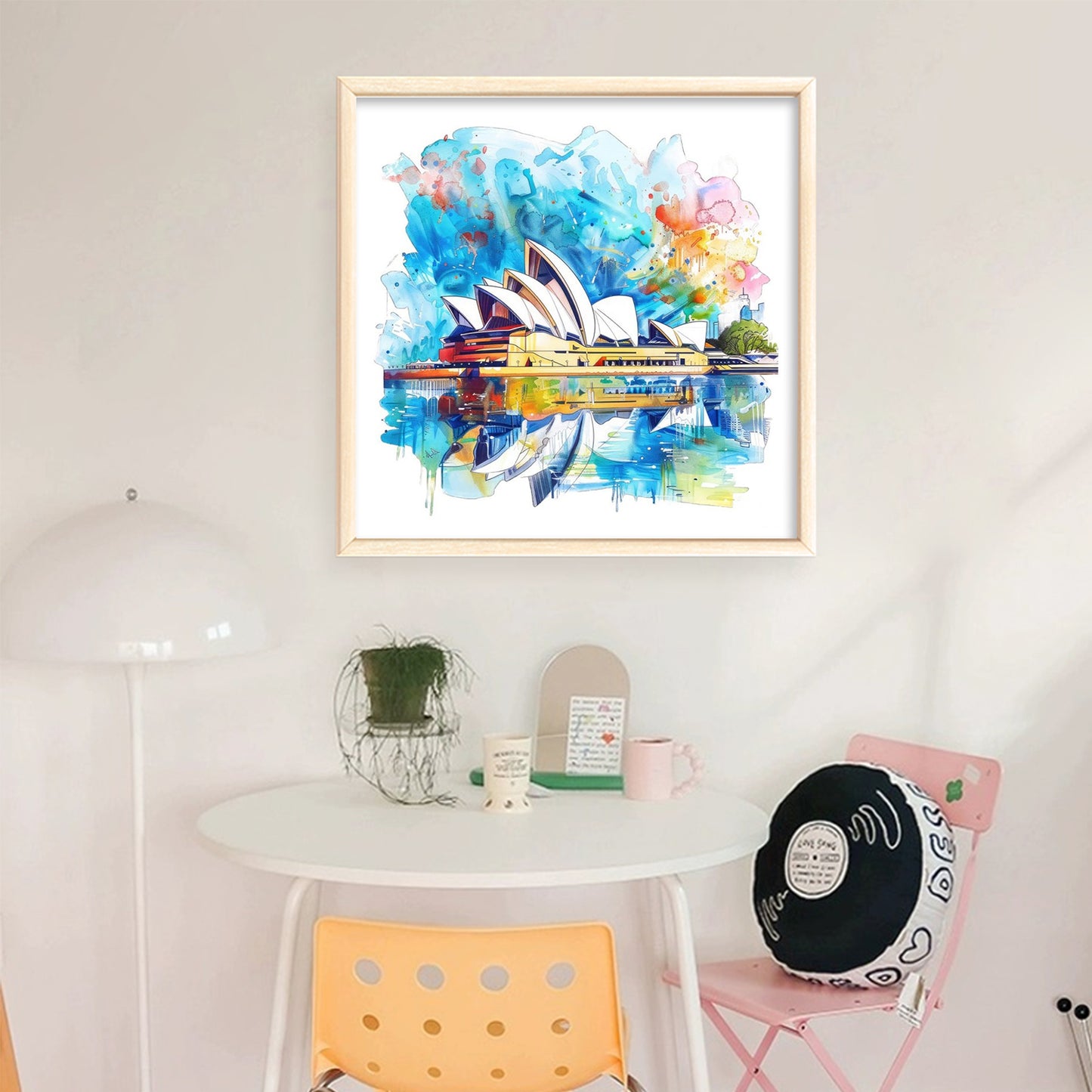 Sydney Opera House - Full 18CT Stamped Cross Stitch 25x25CM - Huacan